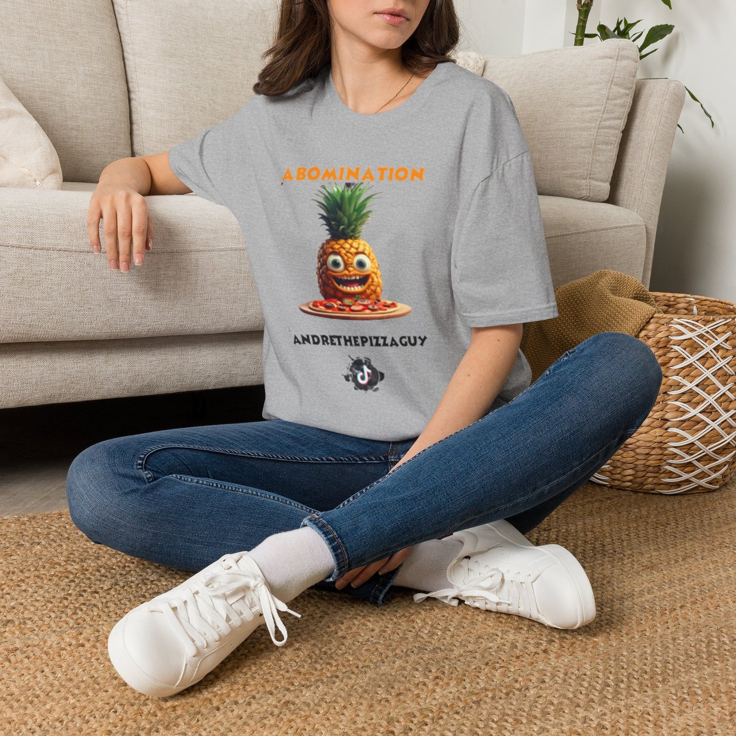 Abomination Pineapple Graphic T-Shirt — Funny Novelty Fruit Tee