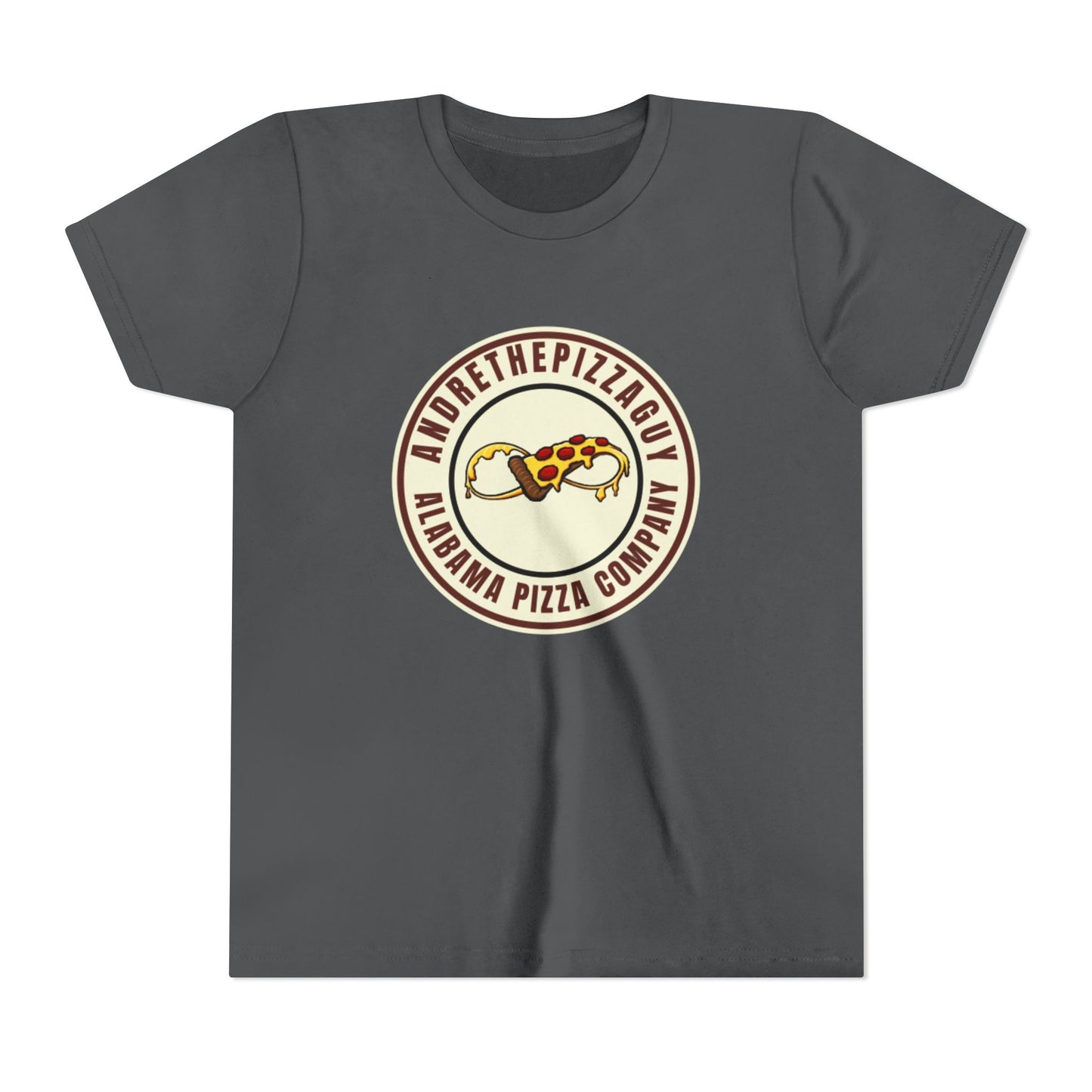 Youth T-Shirt — "AndreThePizzaGuy" Alabama Pizza Company Logo Tee