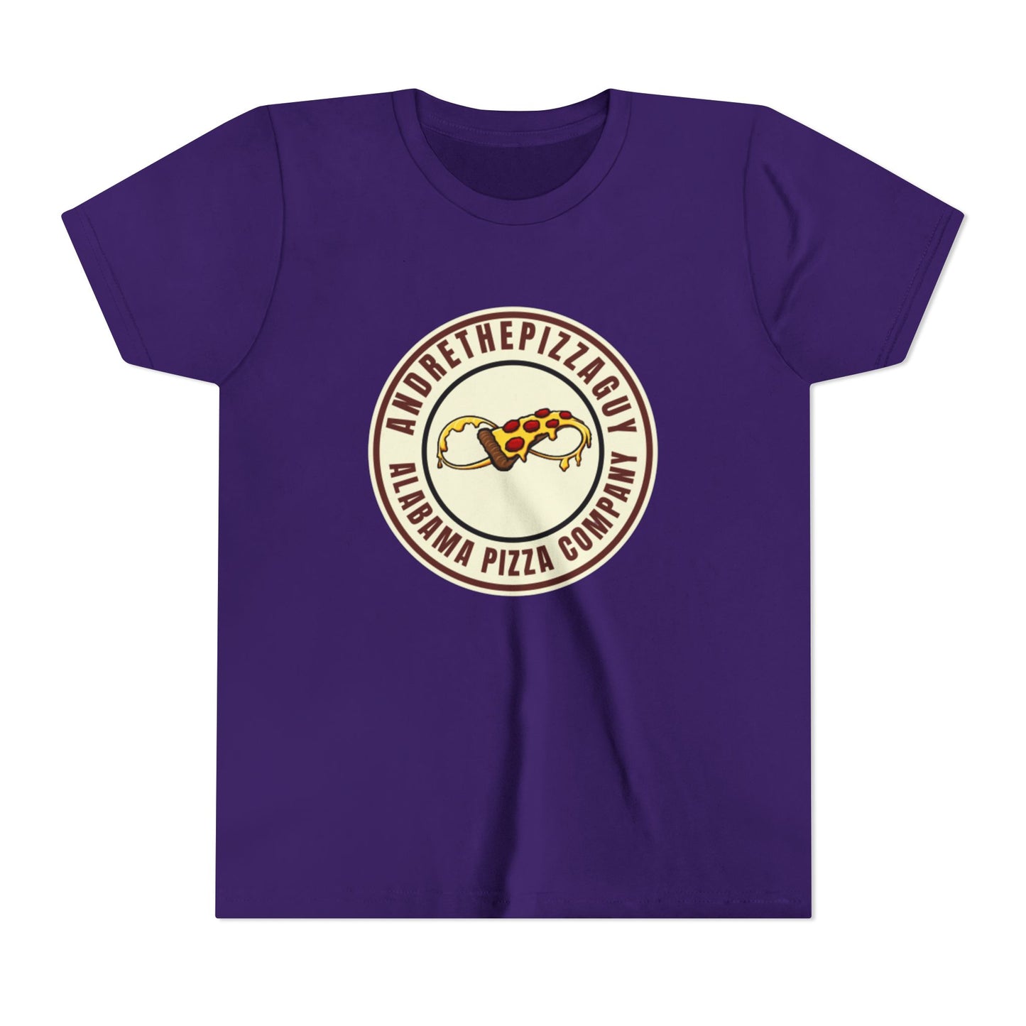 Youth T-Shirt — "AndreThePizzaGuy" Alabama Pizza Company Logo Tee