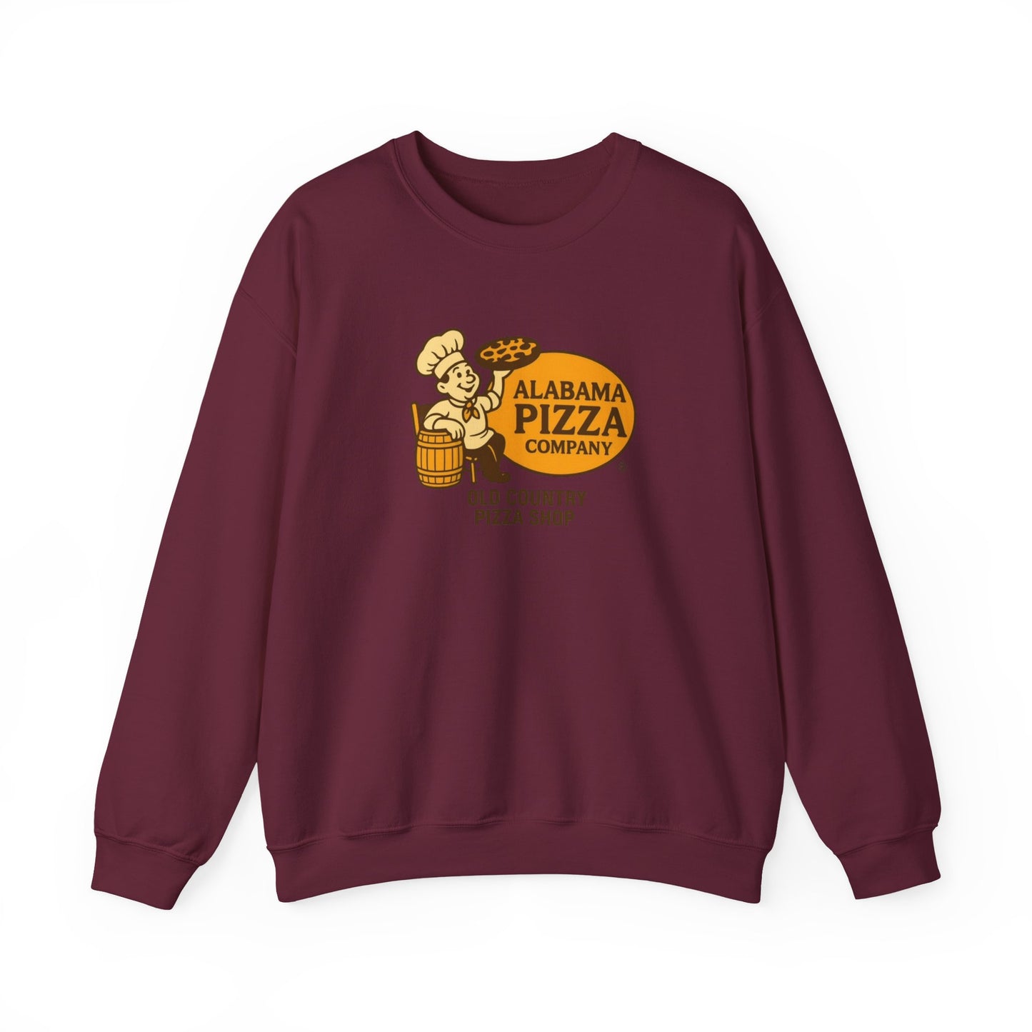 Alabama Pizza Company Crewneck Sweatshirt – Old Country Pizza Shop Vintage Logo