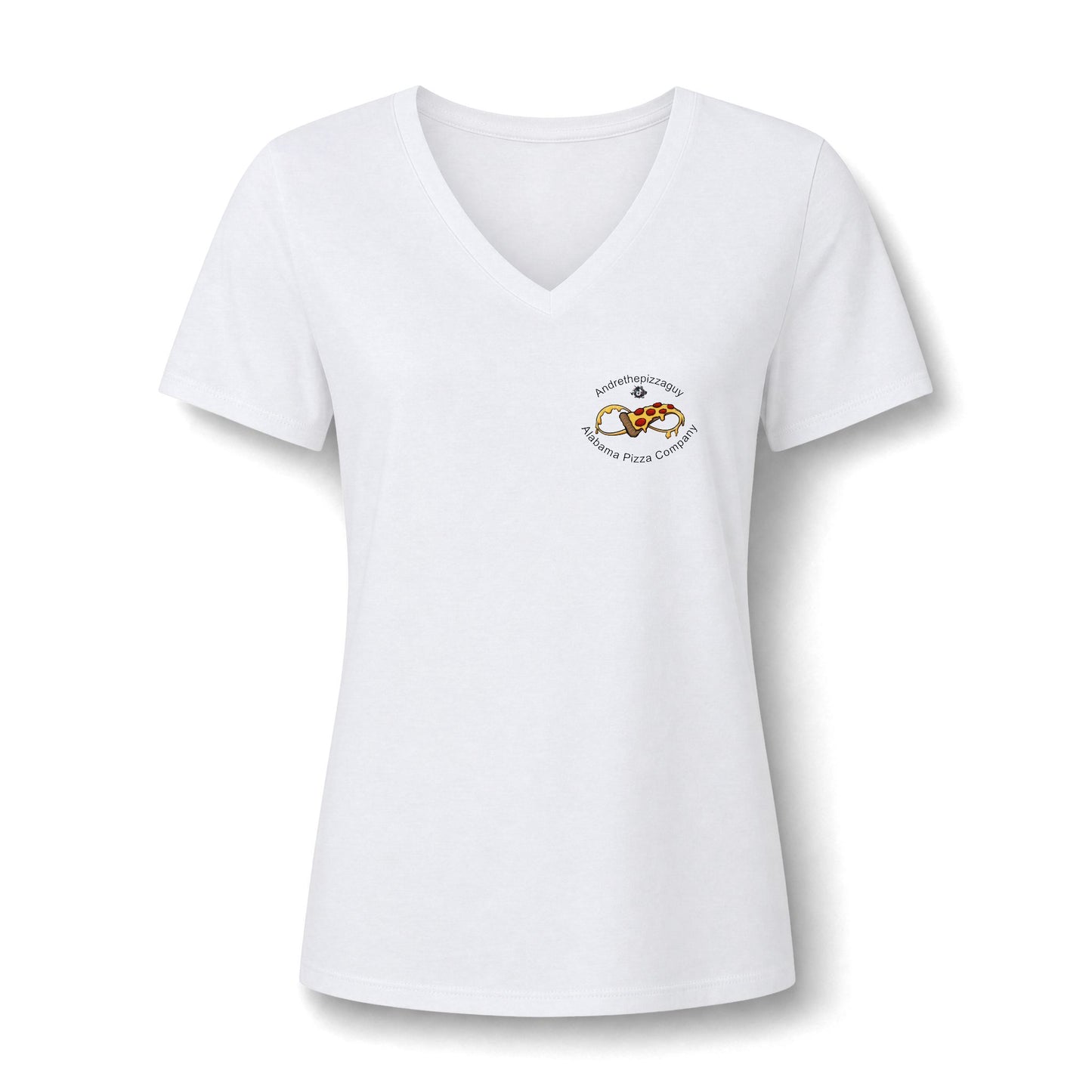 Pizza In The South V-Neck Tee — Women's Pizza Lover Shirt