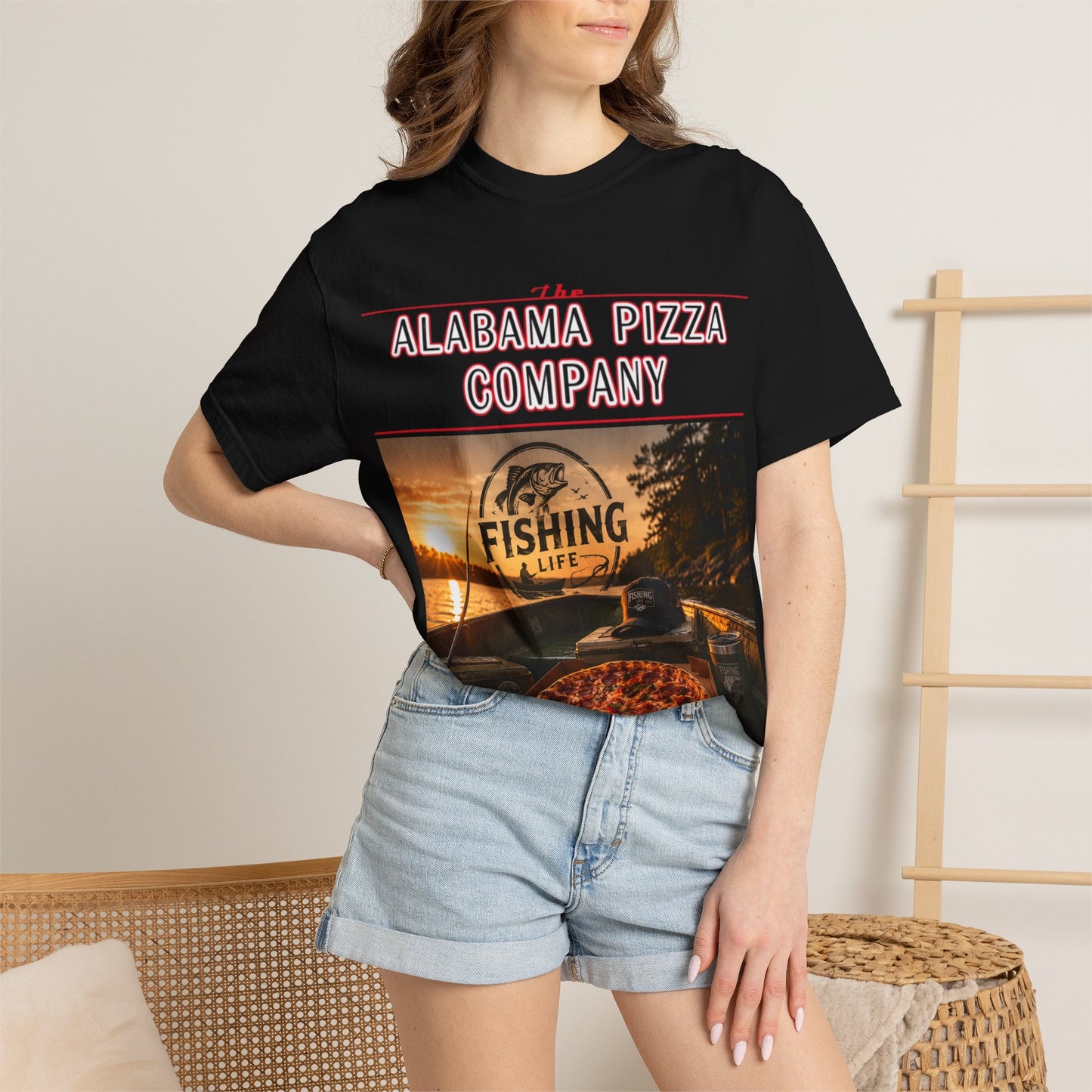Alabama Pizza Co. Fishing Life T-Shirt