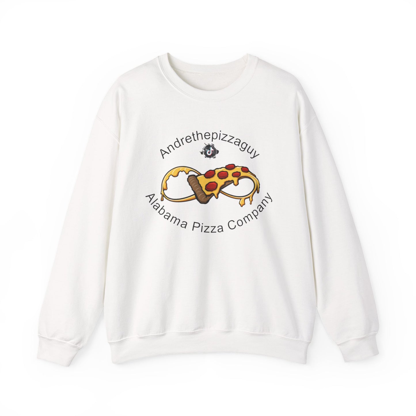 Pizza Logo Crewneck Sweatshirt — "Andrethepizzaguy" Alabama Pizza Company