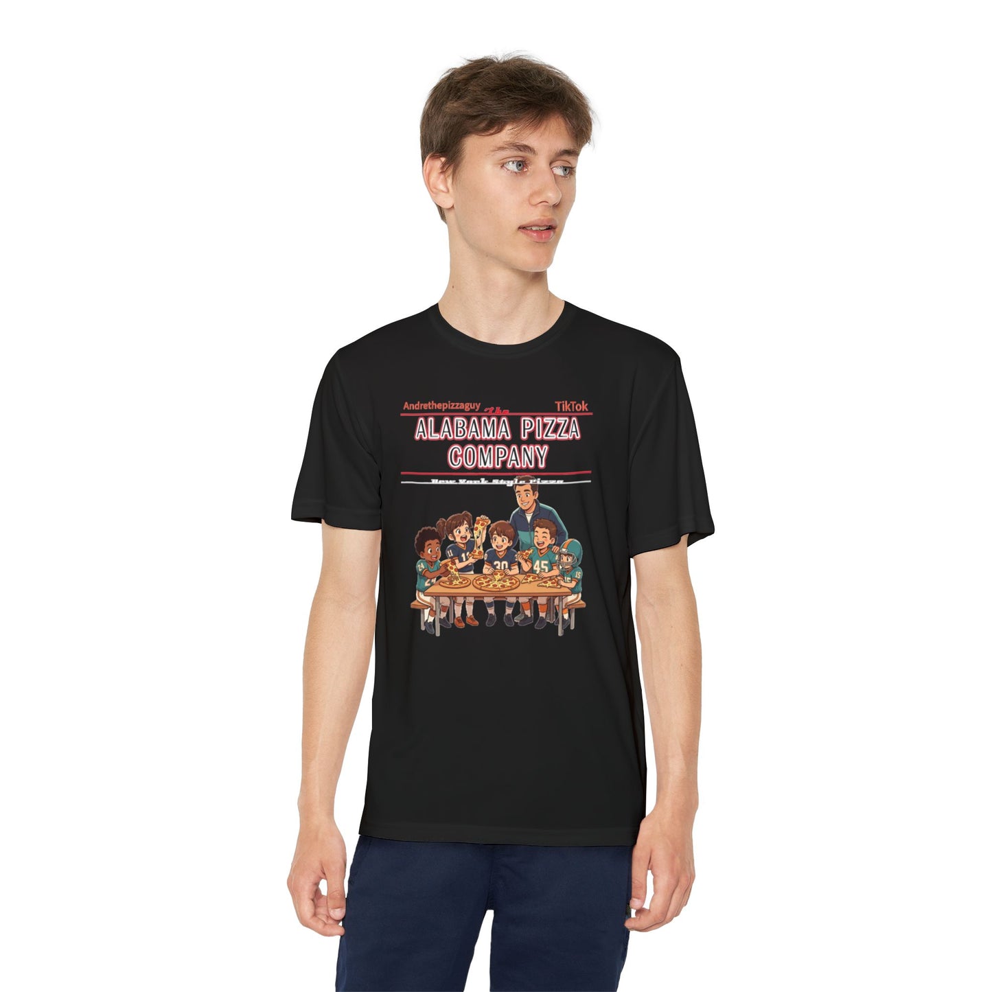 Alabama Pizza Company Kids Tee – Retro Pizza Night Graphic Youth T-Shirt