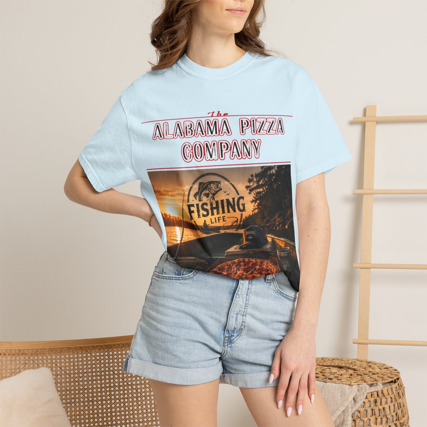 Alabama Pizza Co. Fishing Life T-Shirt