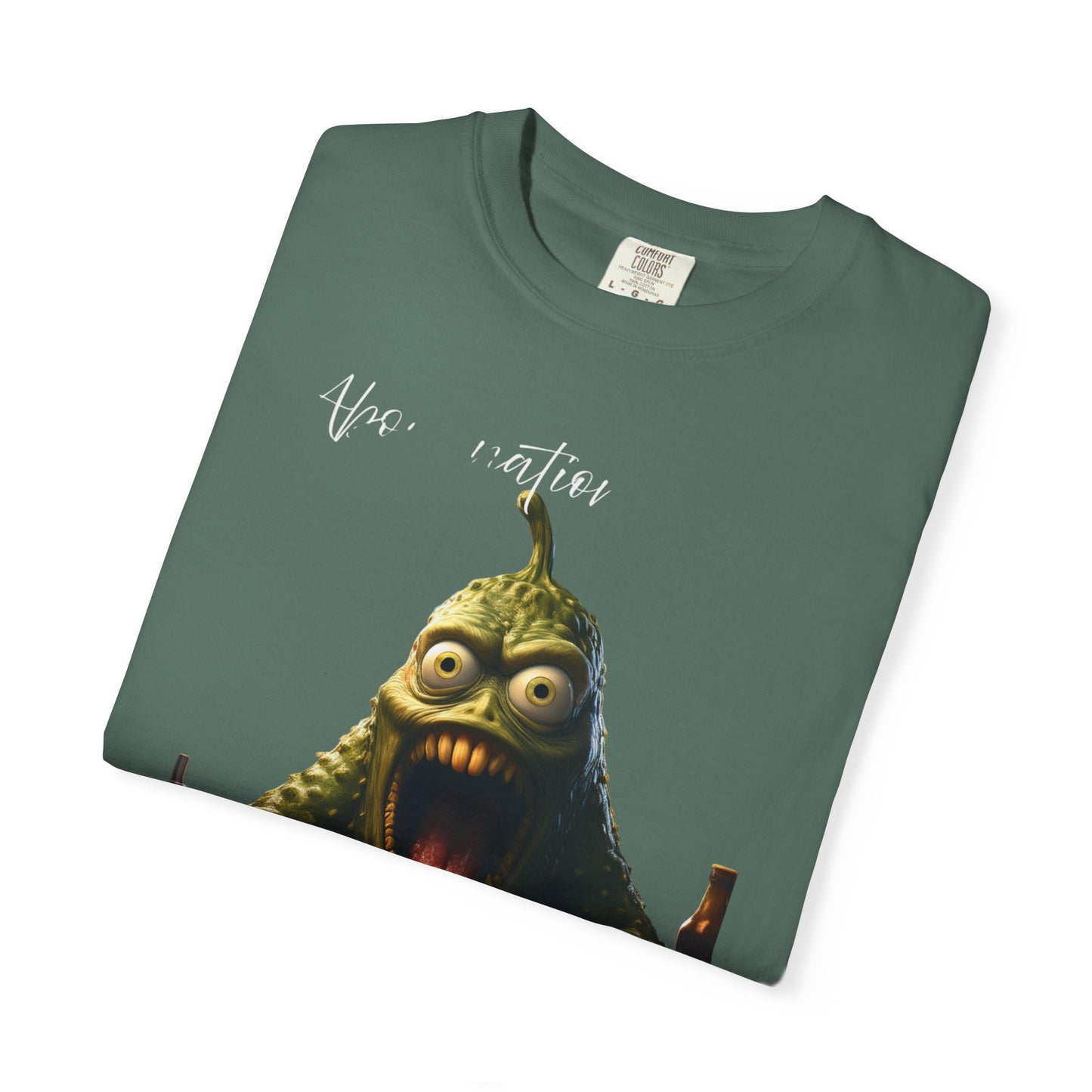 Monster Eating Pizza T-Shirt — Funny Creepy Pizza Lover Tee