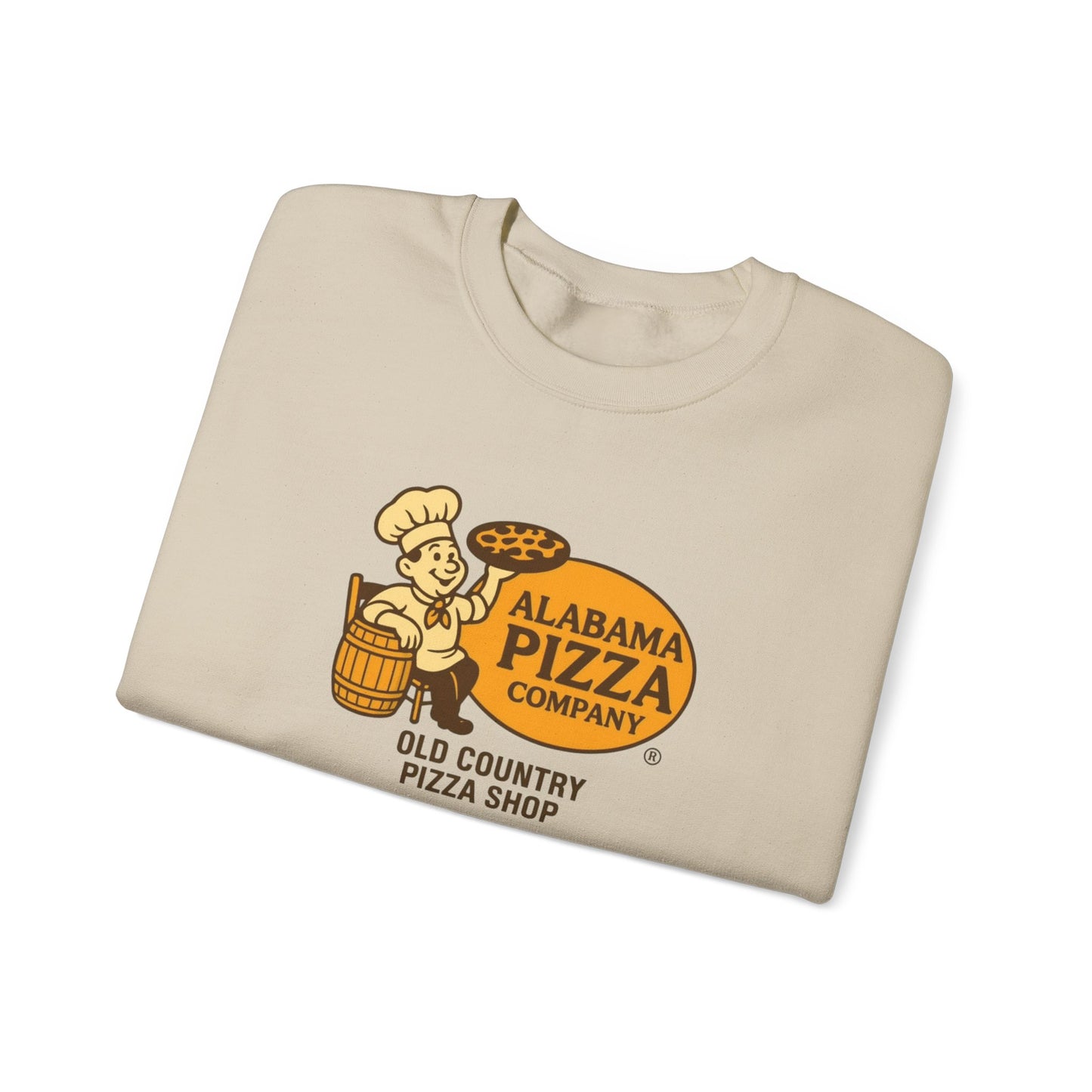 Alabama Pizza Company Crewneck Sweatshirt – Old Country Pizza Shop Vintage Logo