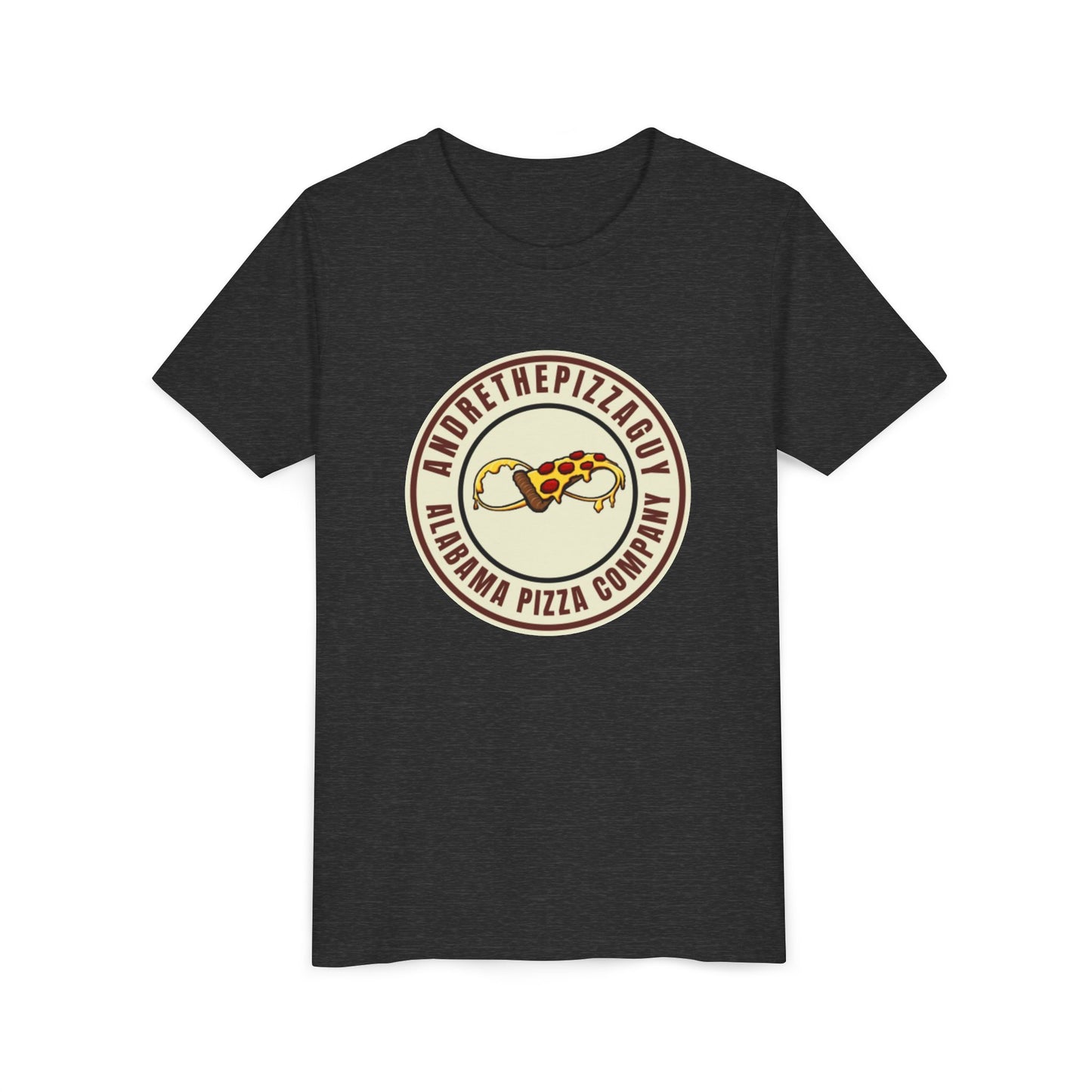 Youth T-Shirt — "AndreThePizzaGuy" Alabama Pizza Company Logo Tee