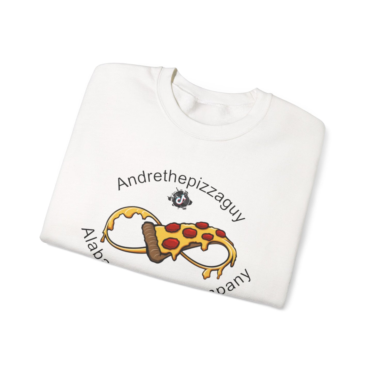 Pizza Logo Crewneck Sweatshirt — "Andrethepizzaguy" Alabama Pizza Company