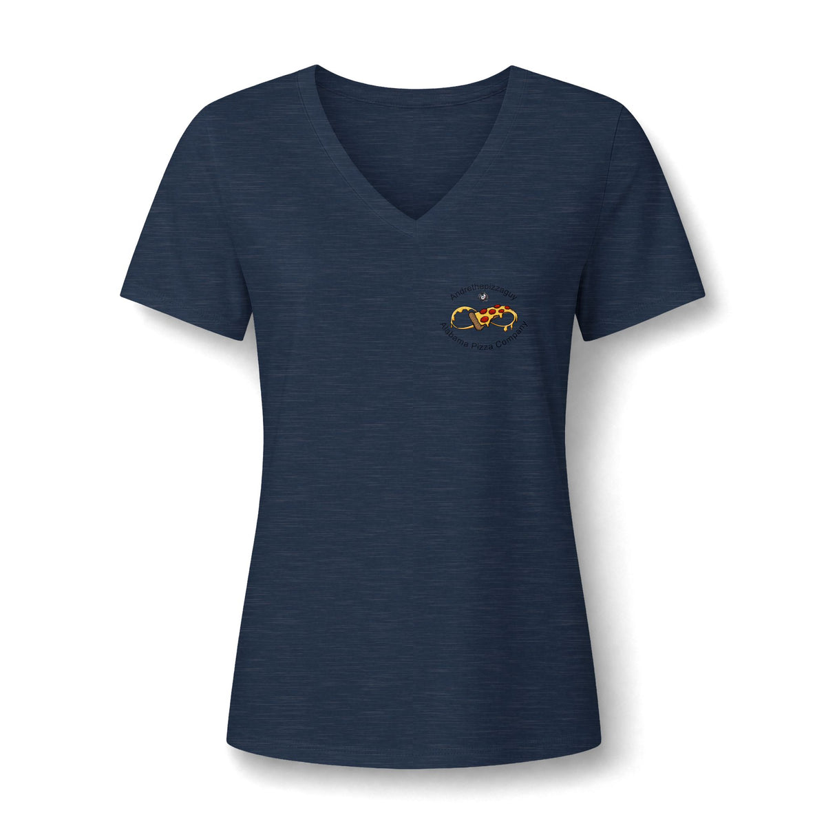 Best Pizza in Alabama T-Shirt — Women's V‑Neck Pizza Lover Tee