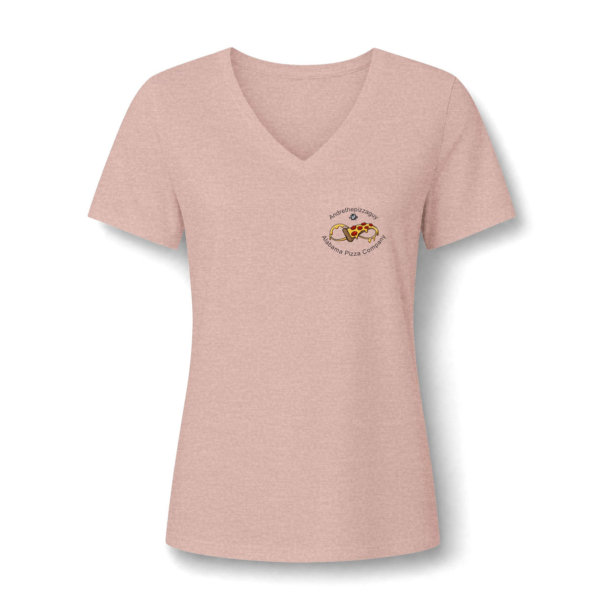 Best Pizza in Alabama T-Shirt — Women's V‑Neck Pizza Lover Tee