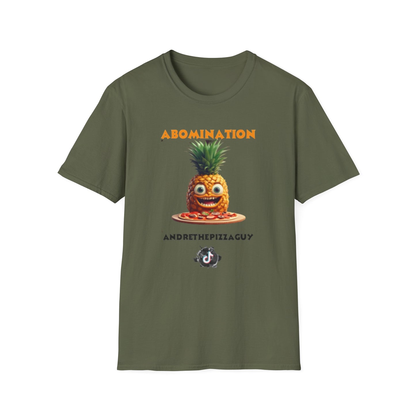 Abomination Pineapple Graphic T-Shirt — Funny Novelty Fruit Tee