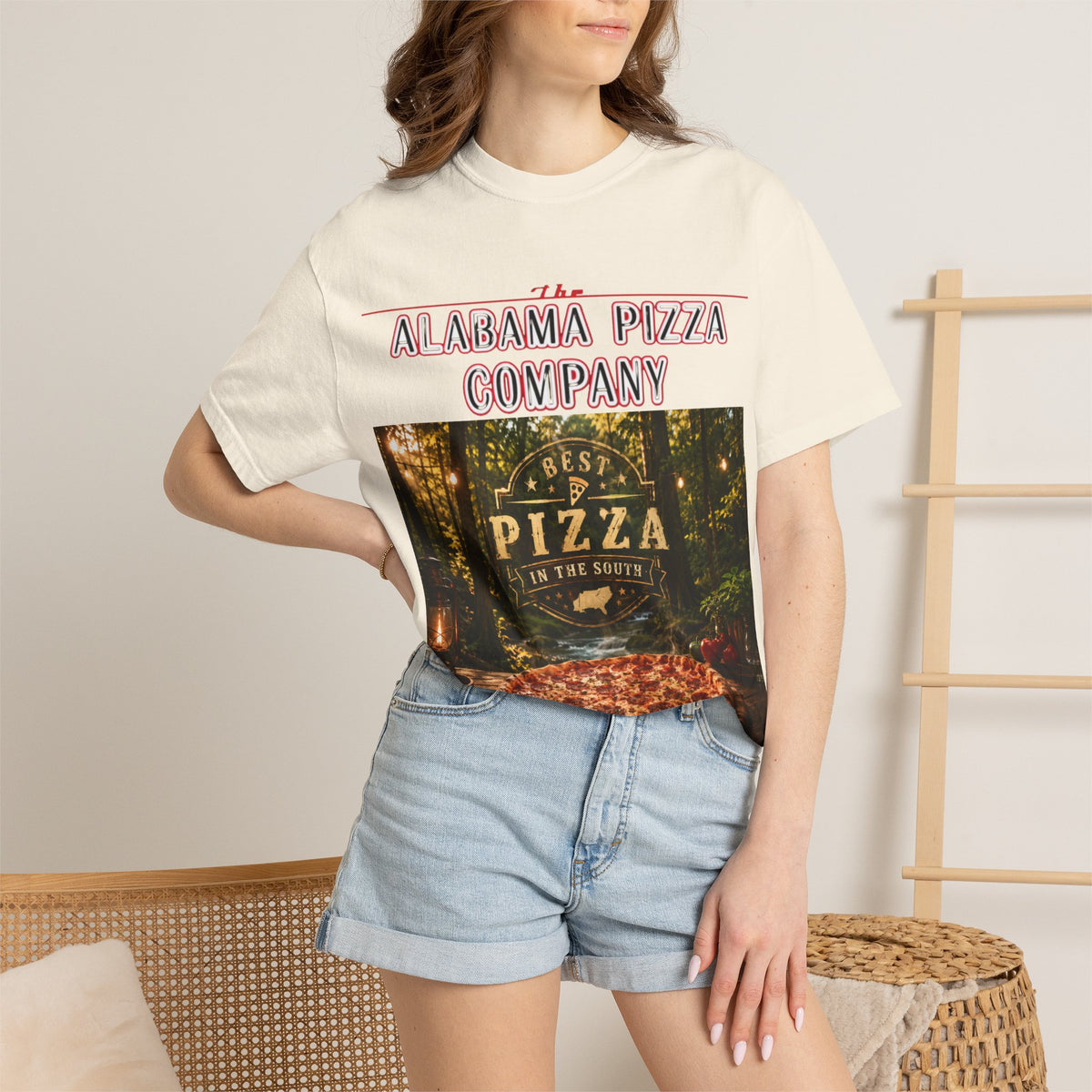 Alabama Pizza Company T-Shirt — Rustic Wood-Fired Pizza Graphic Tee