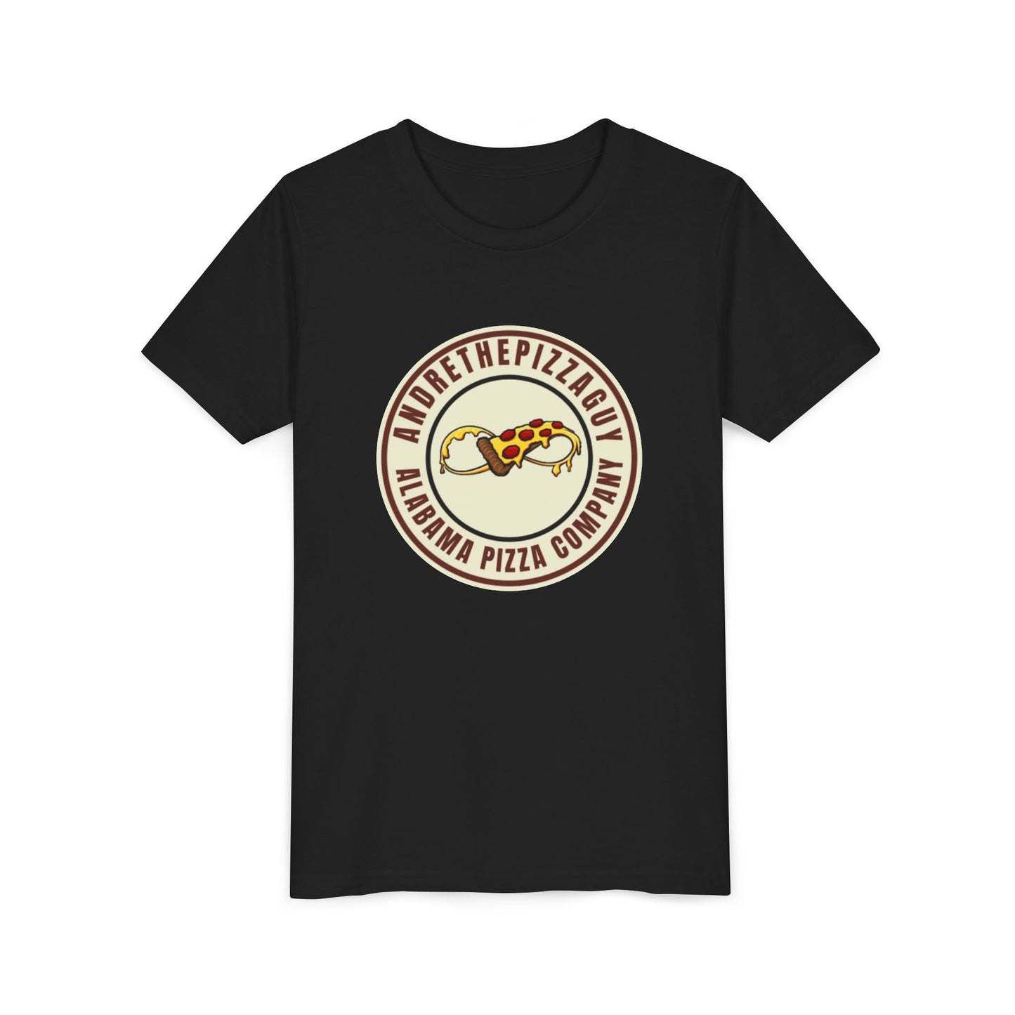 Youth T-Shirt — "AndreThePizzaGuy" Alabama Pizza Company Logo Tee