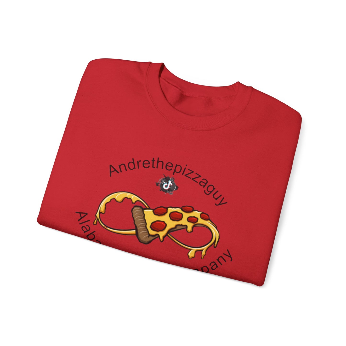 Pizza Logo Crewneck Sweatshirt — "Andrethepizzaguy" Alabama Pizza Company