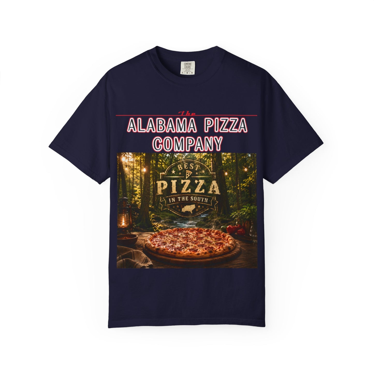 Alabama Pizza Company T-Shirt — Rustic Wood-Fired Pizza Graphic Tee