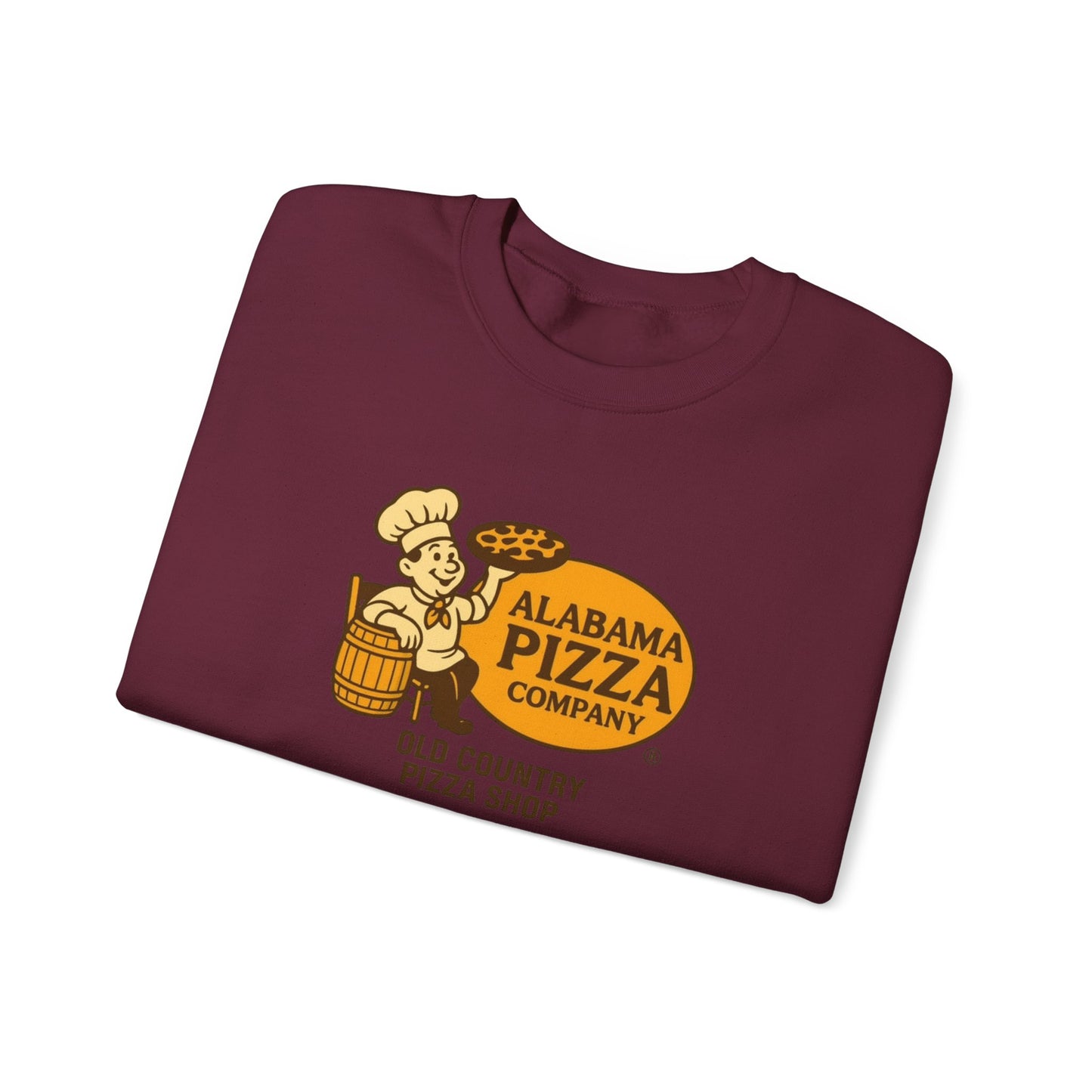 Alabama Pizza Company Crewneck Sweatshirt – Old Country Pizza Shop Vintage Logo