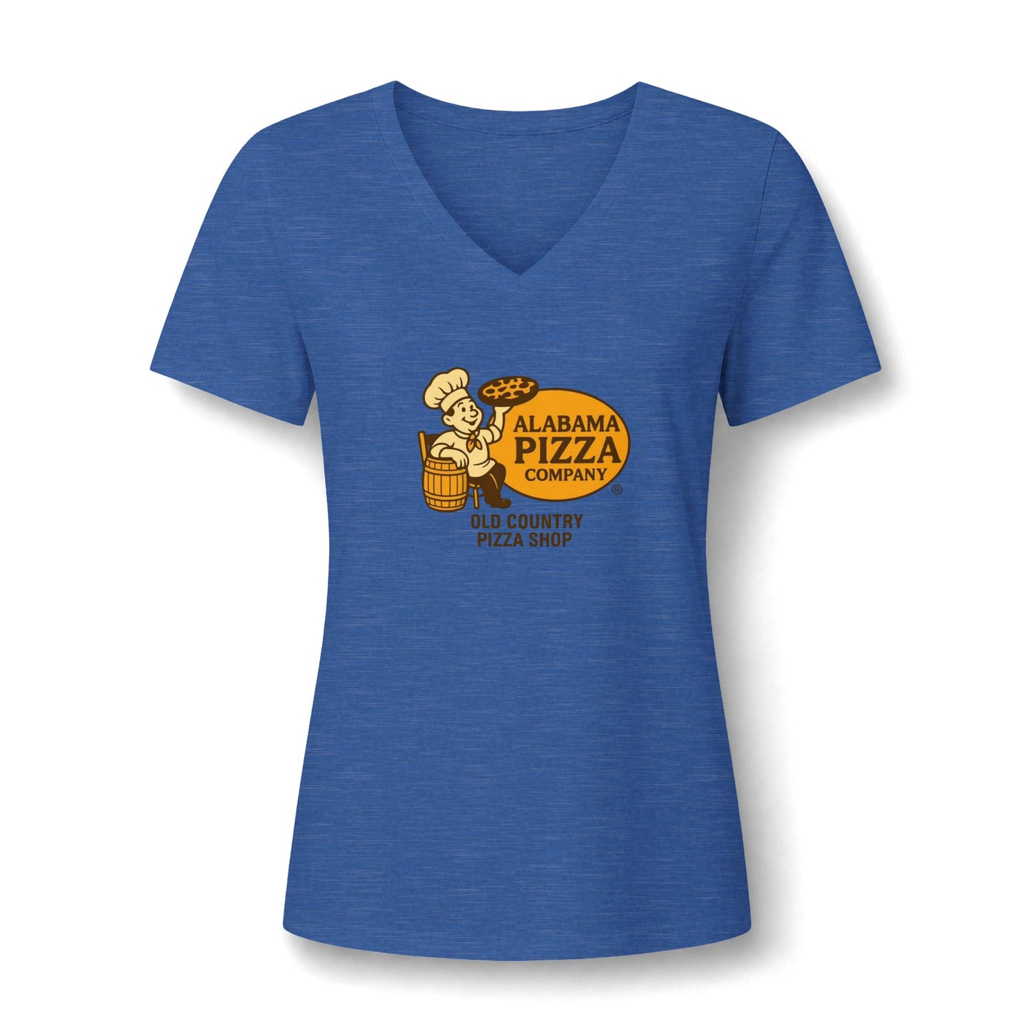 Alabama Pizza Company Vintage Logo V-Neck Tee — Old Country Pizza Shop