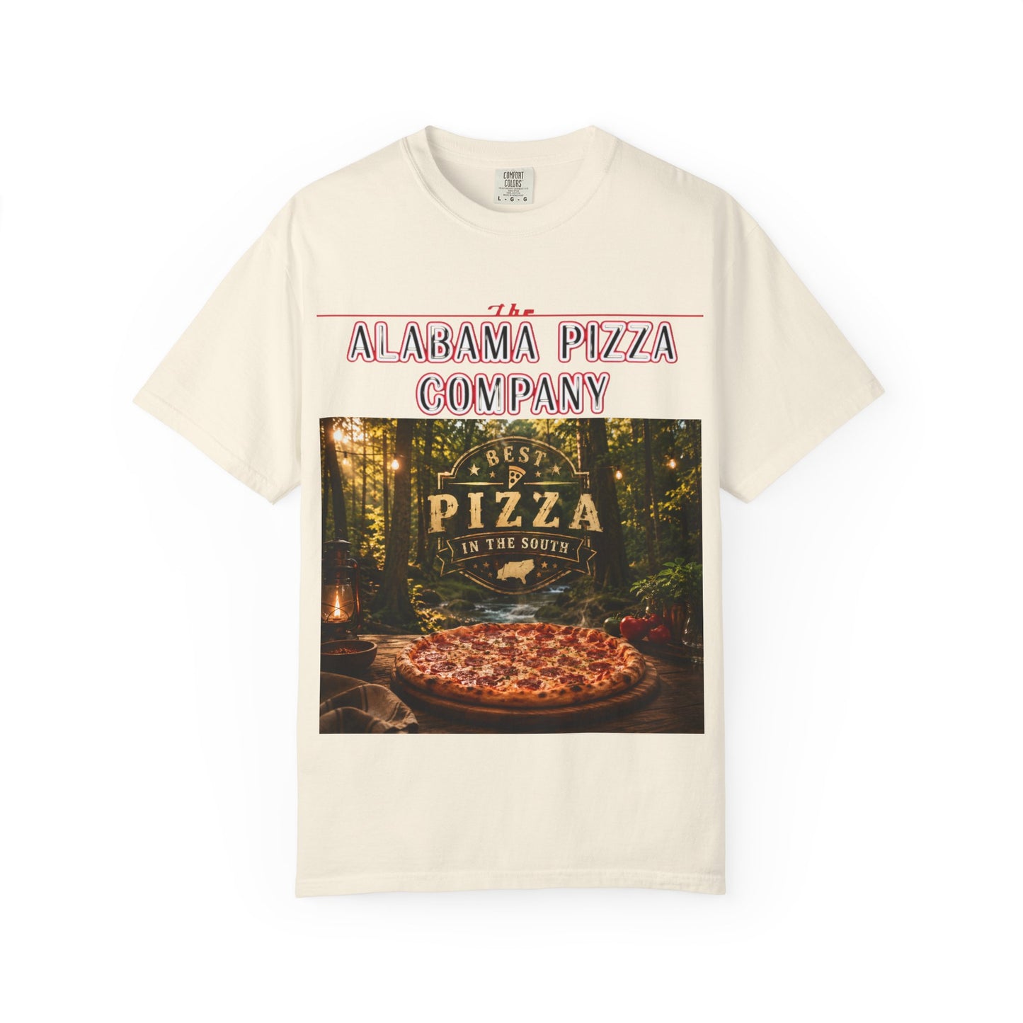 Alabama Pizza Company T-Shirt — Rustic Wood-Fired Pizza Graphic Tee