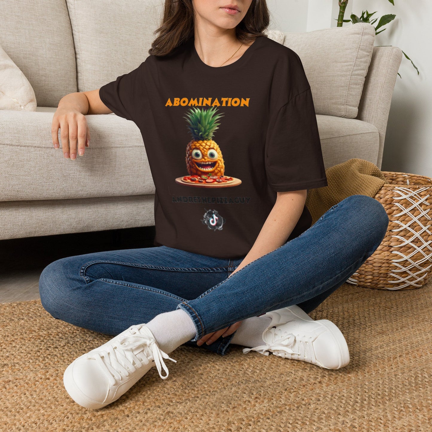 Abomination Pineapple Graphic T-Shirt — Funny Novelty Fruit Tee