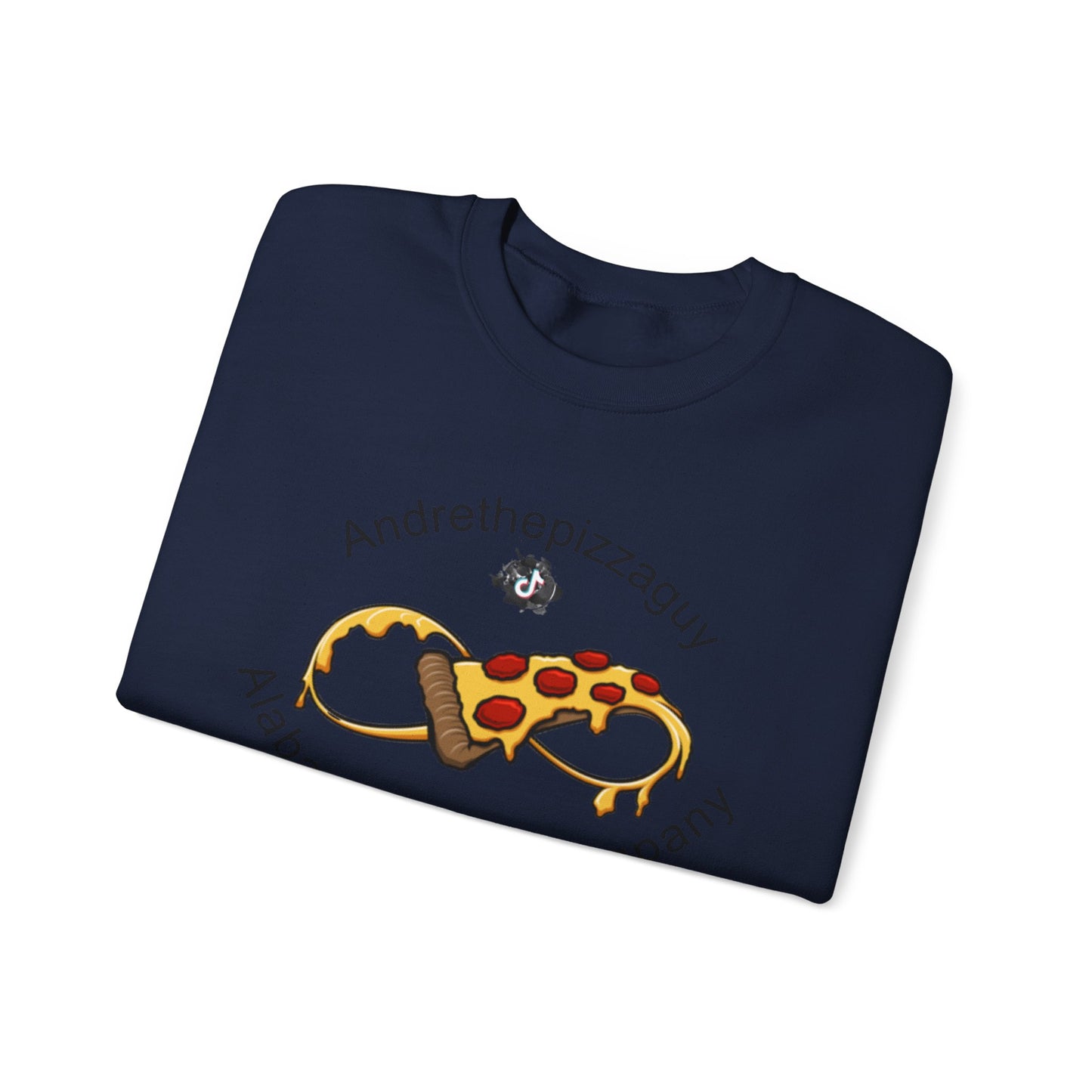 Pizza Logo Crewneck Sweatshirt — "Andrethepizzaguy" Alabama Pizza Company