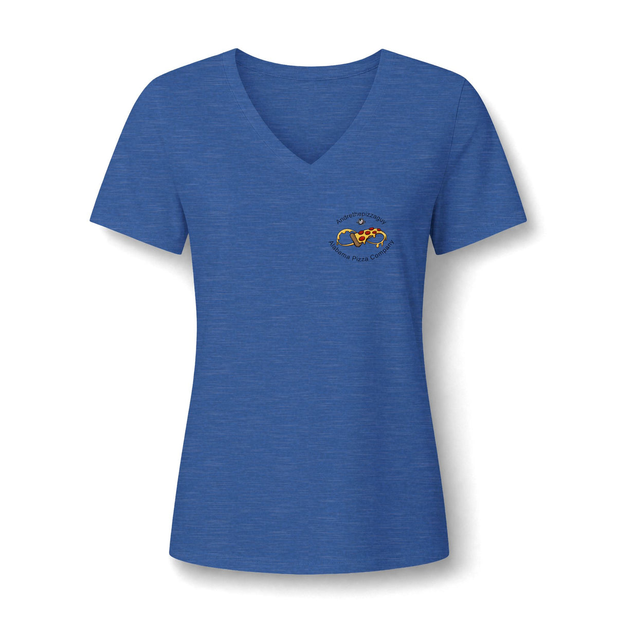 Best Pizza in Alabama T-Shirt — Women's V‑Neck Pizza Lover Tee