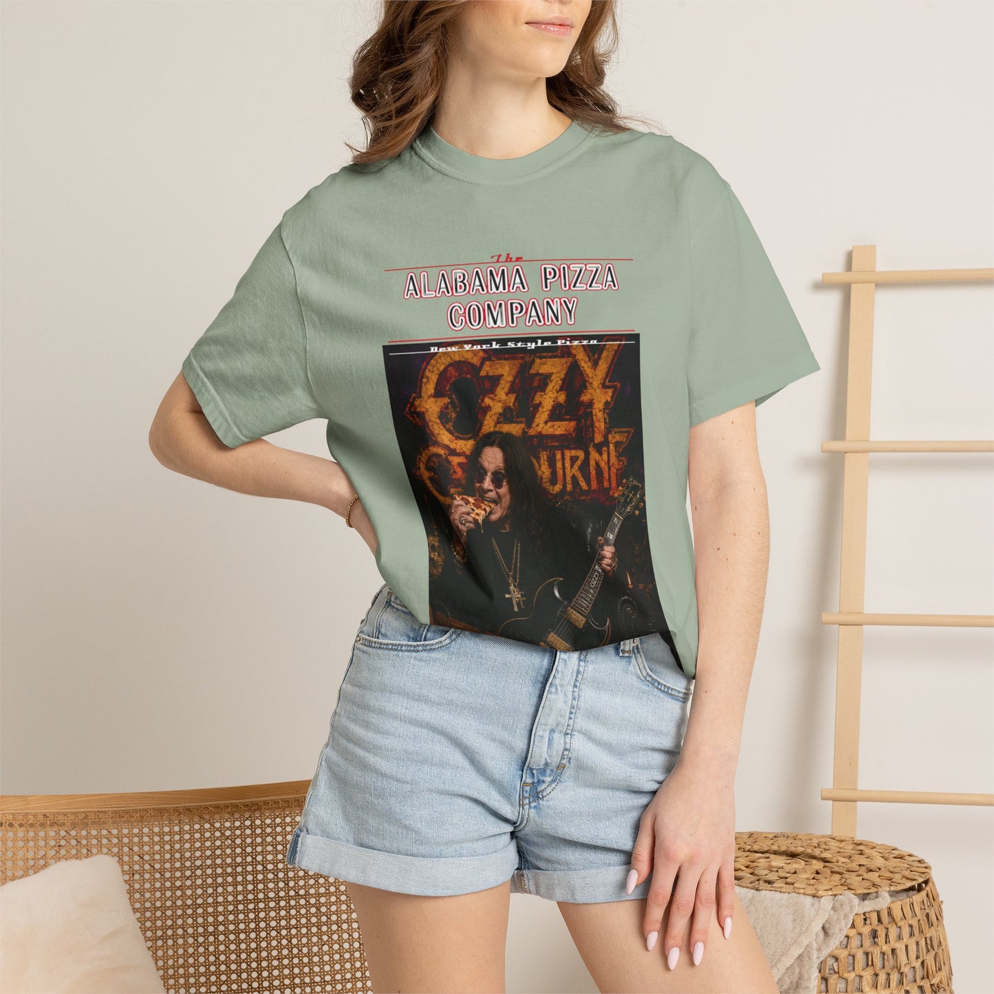 Ozzy Osbourne Pizza Company Graphic T-Shirt
