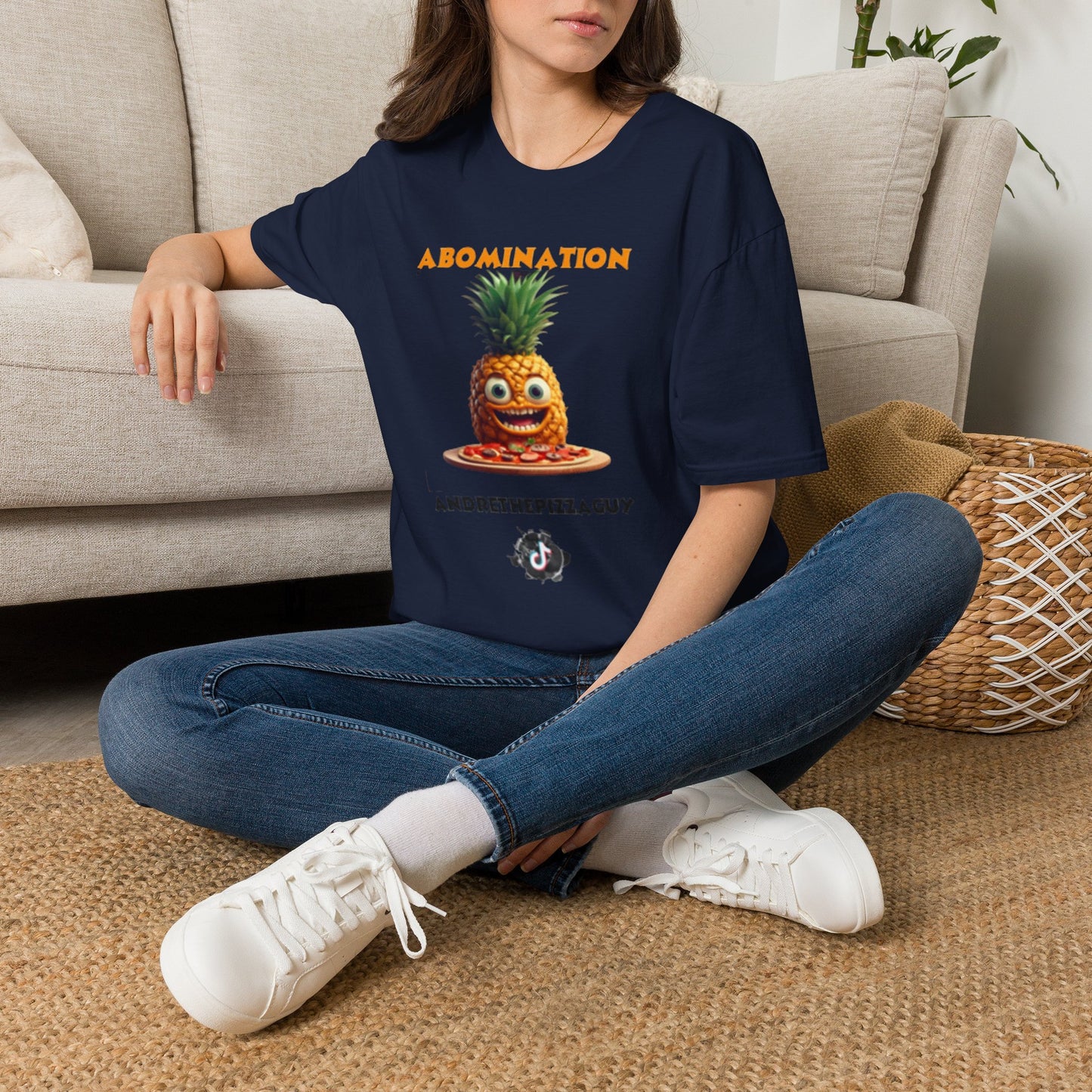 Abomination Pineapple Graphic T-Shirt — Funny Novelty Fruit Tee