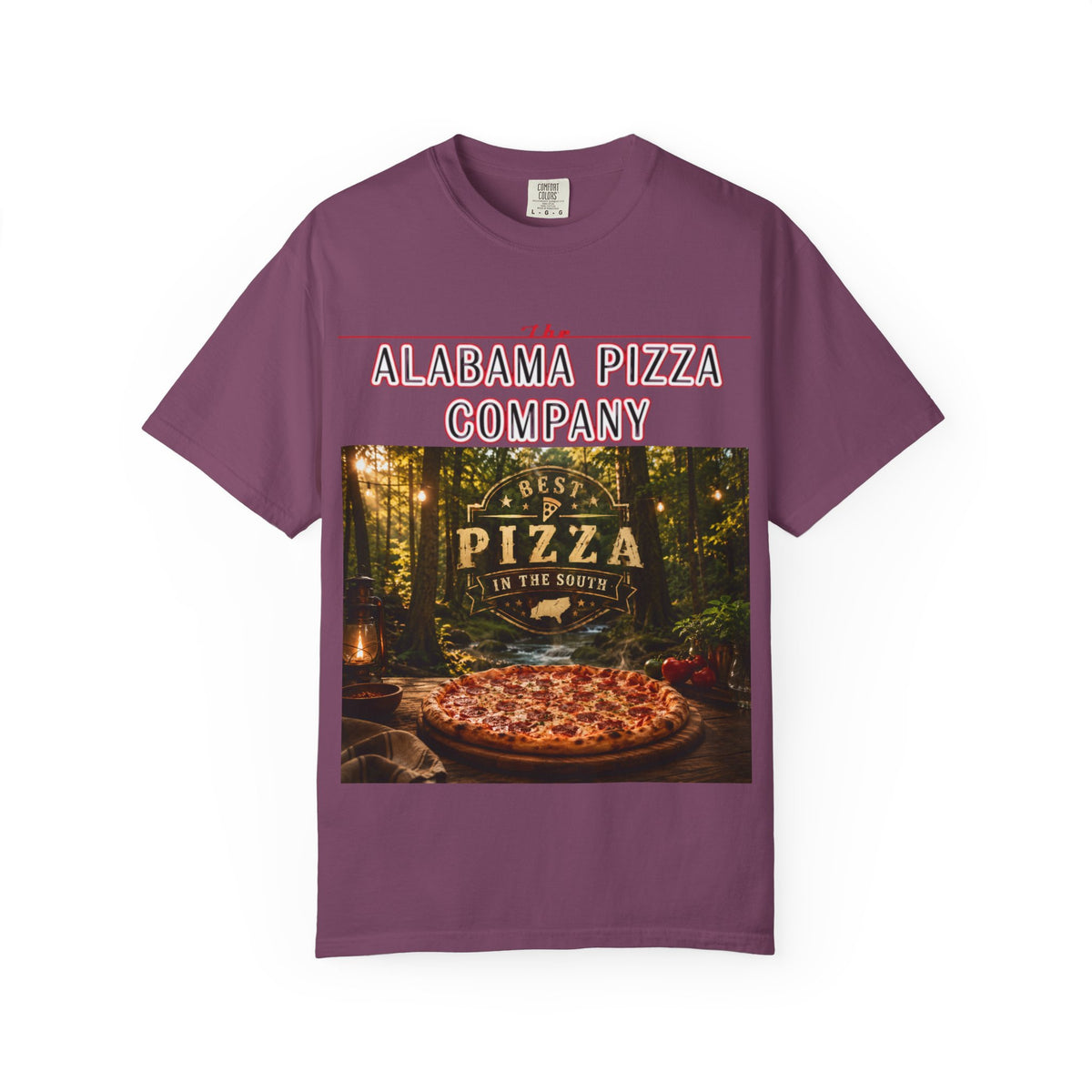 Alabama Pizza Company T-Shirt — Rustic Wood-Fired Pizza Graphic Tee