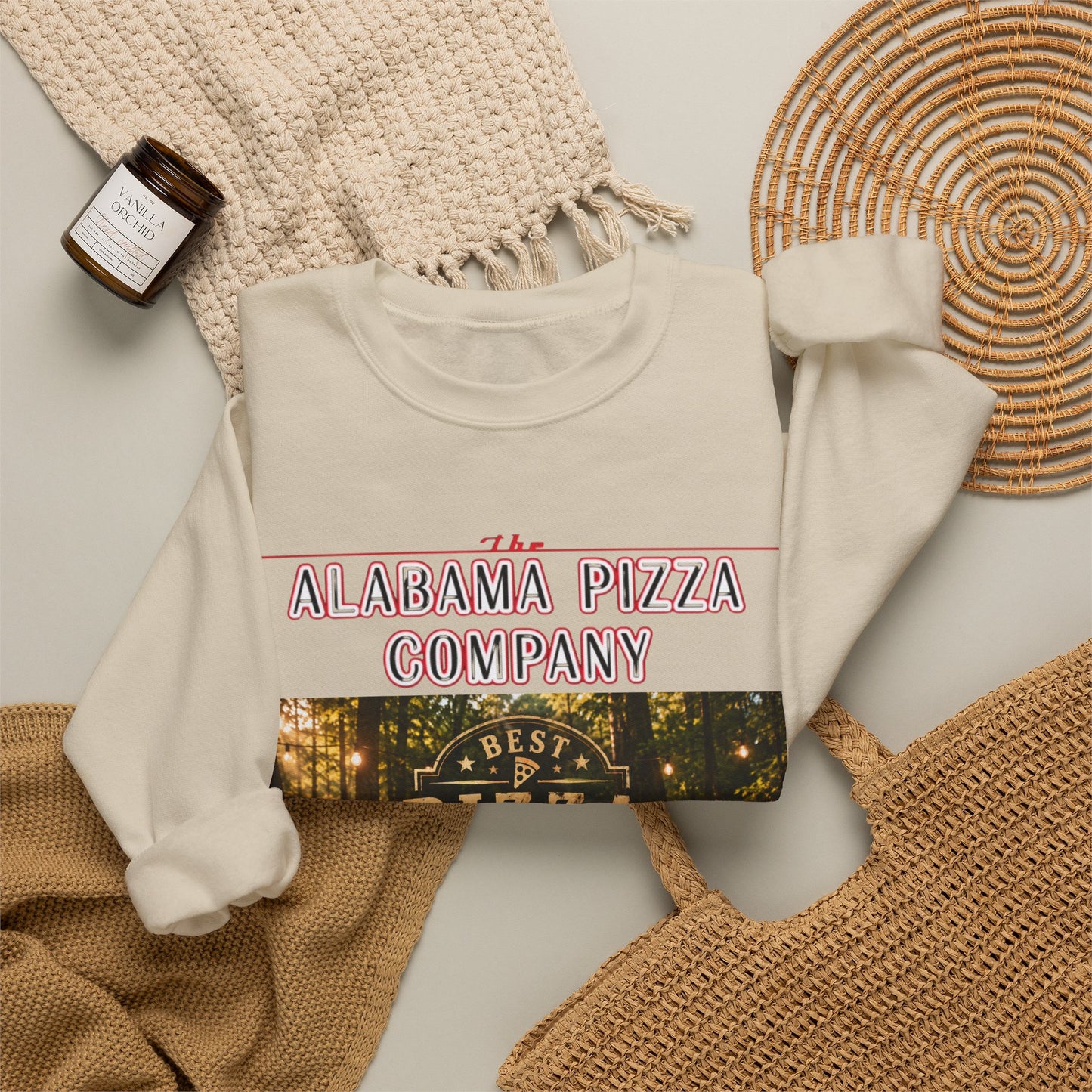 Alabama Pizza Company Sweatshirt — "Best Pizza in Alabama" Crewneck