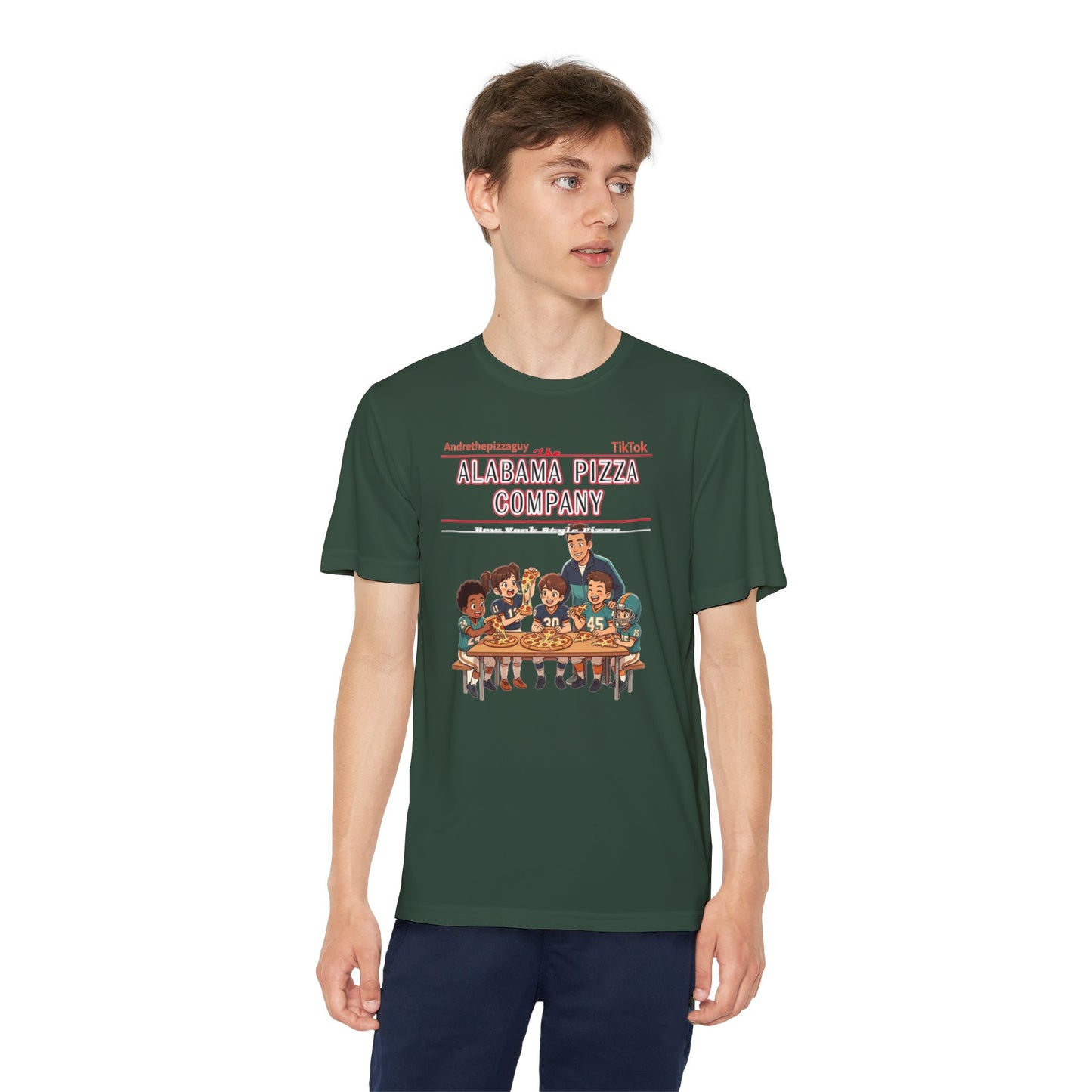 Alabama Pizza Company Kids Tee – Retro Pizza Night Graphic Youth T-Shirt