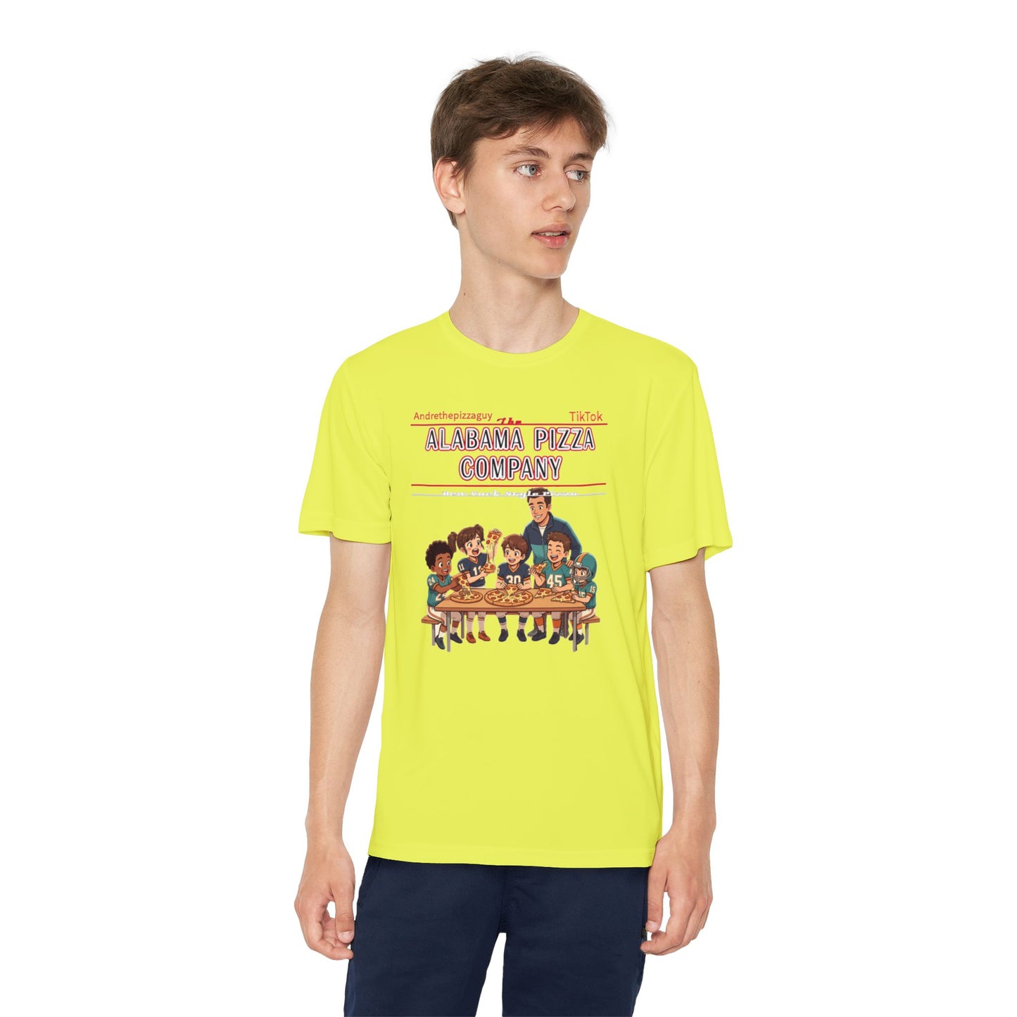 Alabama Pizza Company Kids Tee – Retro Pizza Night Graphic Youth T-Shirt