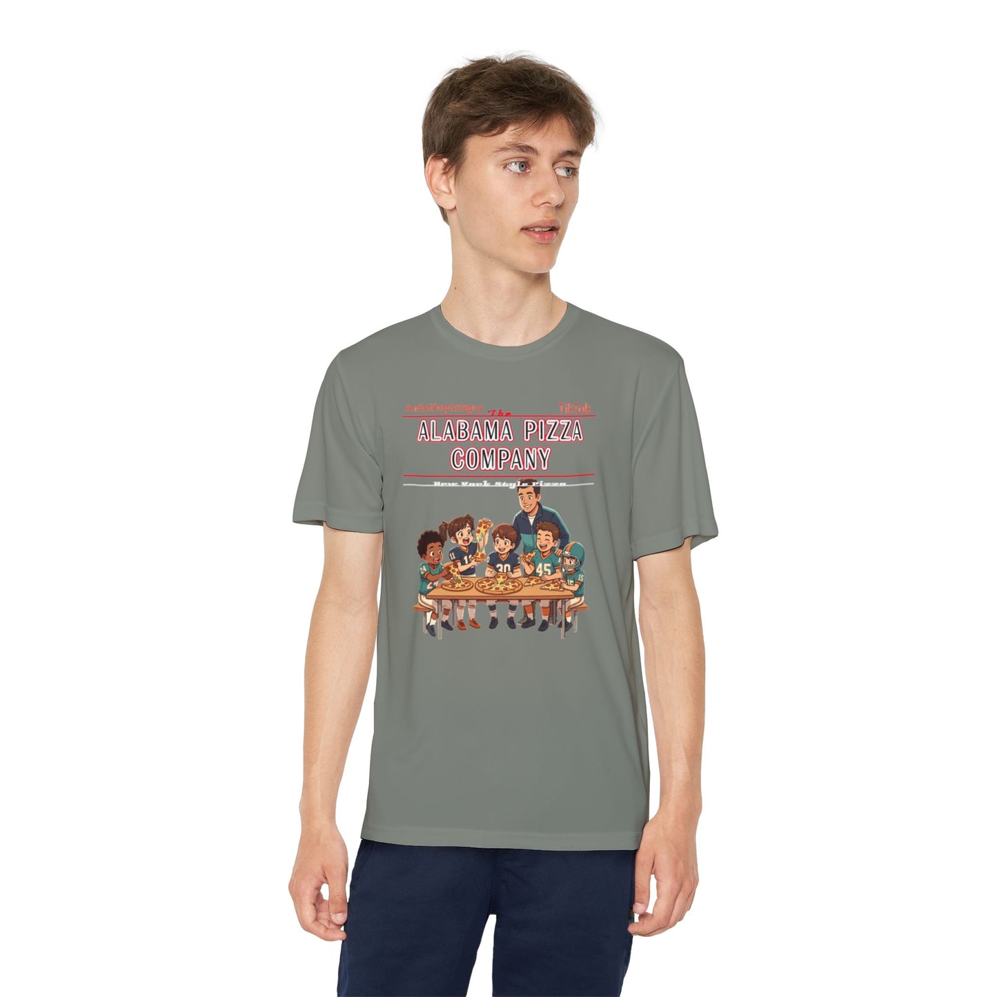 Alabama Pizza Company Kids Tee – Retro Pizza Night Graphic Youth T-Shirt