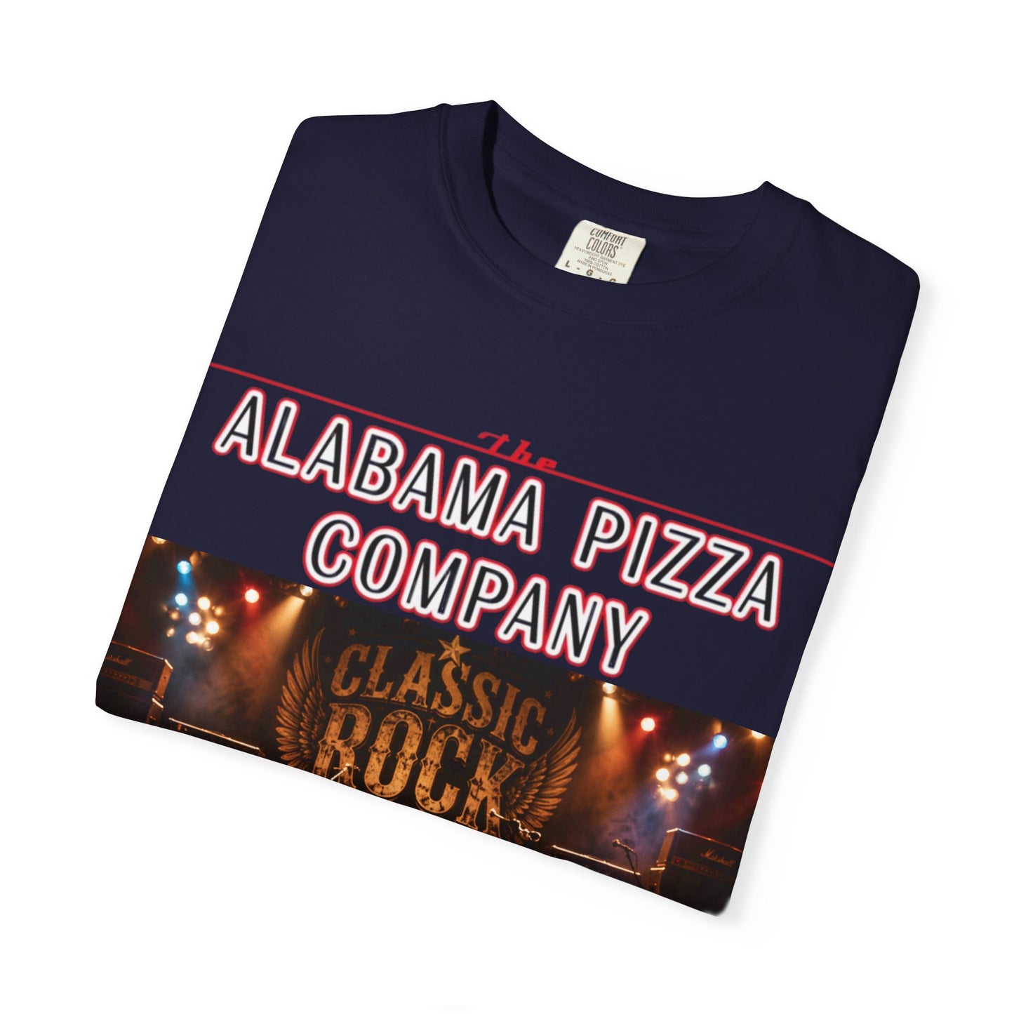 Pizza & Classic Rock T-Shirt — The Alabama Pizza Company Graphic Tee