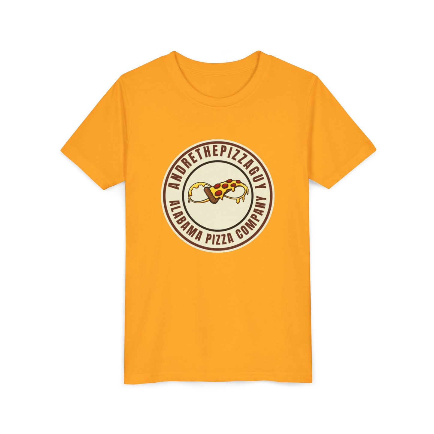 Youth T-Shirt — "AndreThePizzaGuy" Alabama Pizza Company Logo Tee
