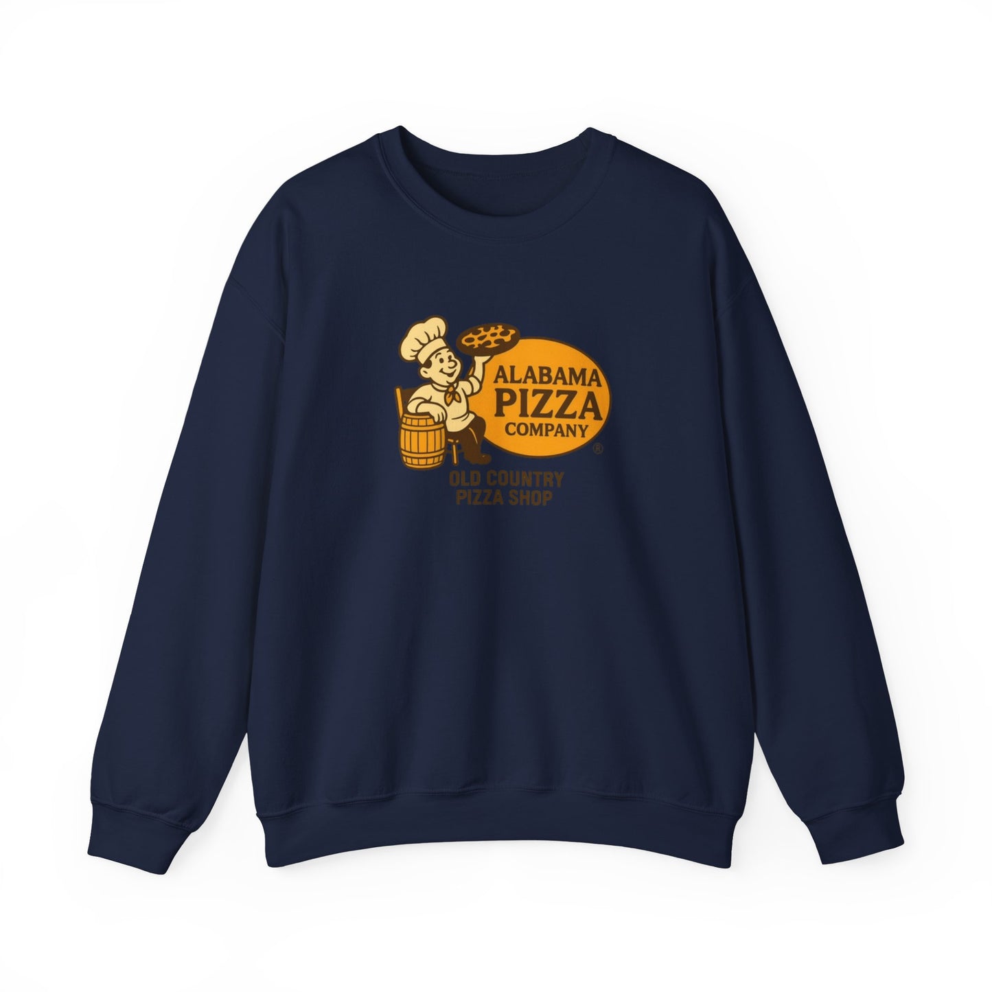 Alabama Pizza Company Crewneck Sweatshirt – Old Country Pizza Shop Vintage Logo