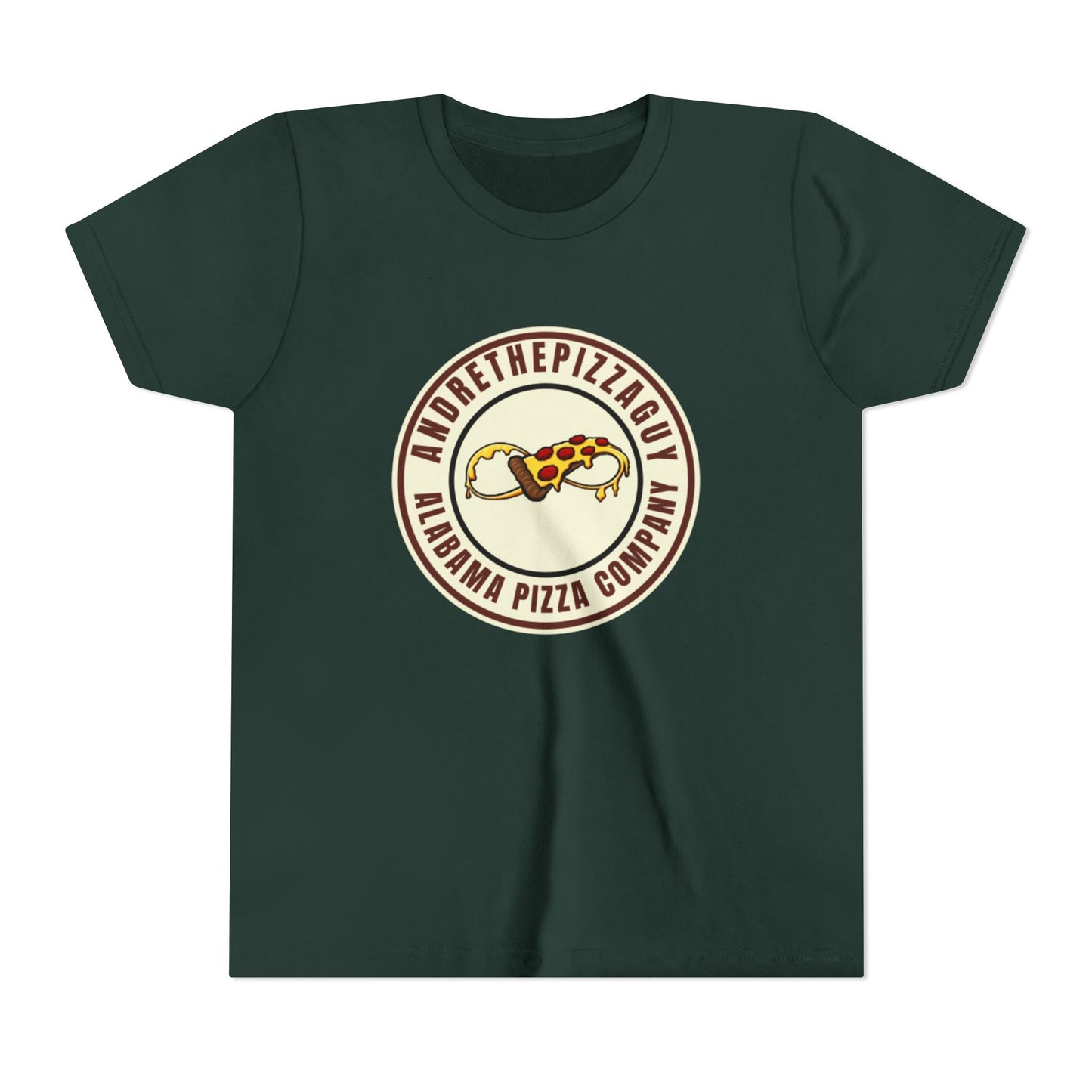 Youth T-Shirt — "AndreThePizzaGuy" Alabama Pizza Company Logo Tee