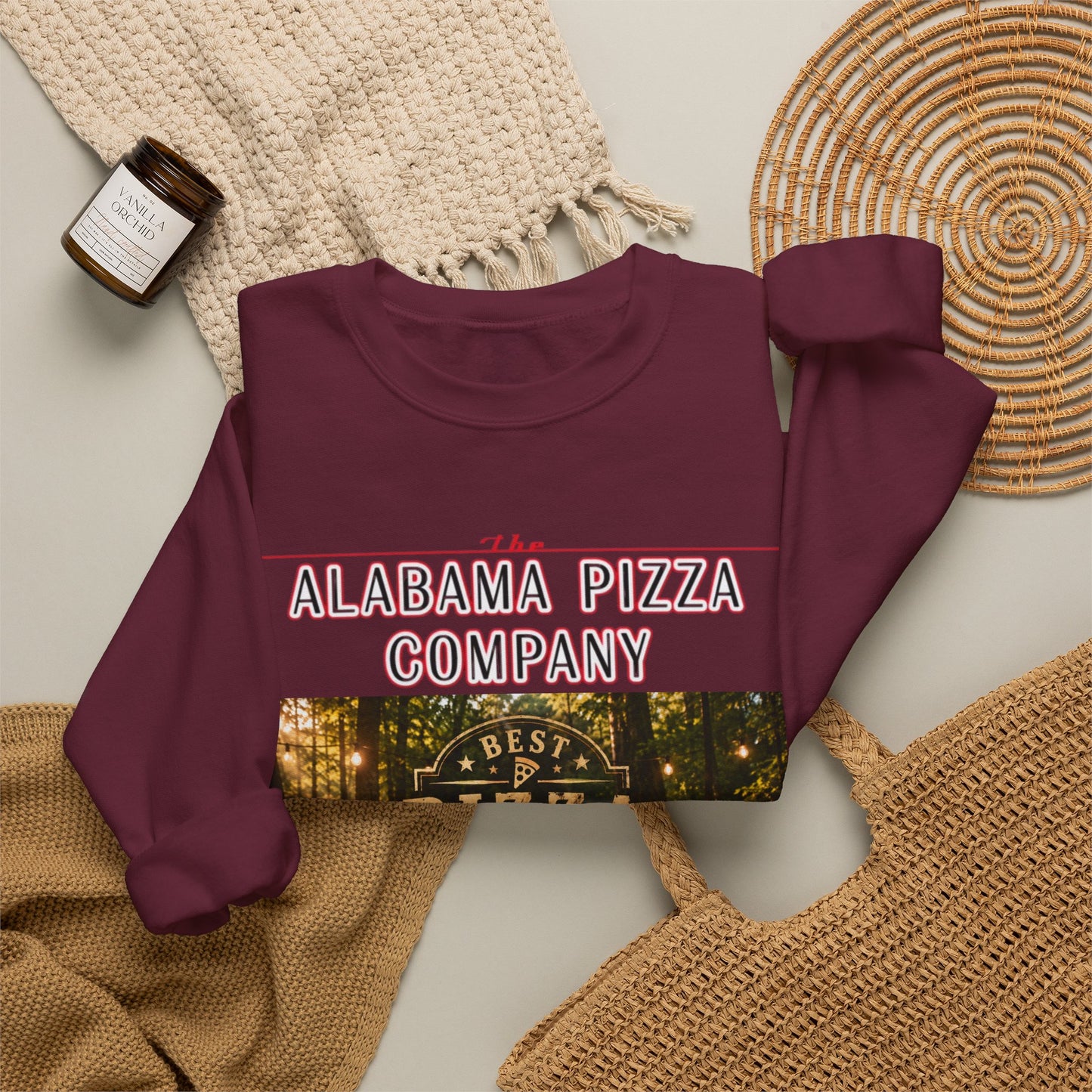 Alabama Pizza Company Sweatshirt — "Best Pizza in Alabama" Crewneck