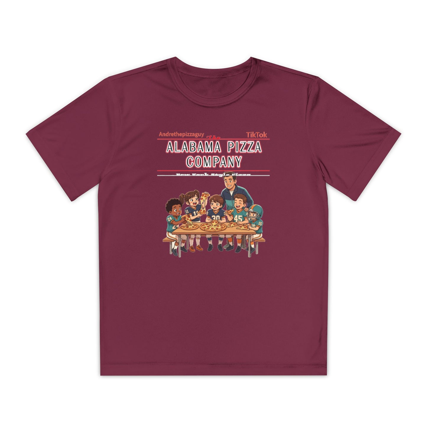 Alabama Pizza Company Kids Tee – Retro Pizza Night Graphic Youth T-Shirt