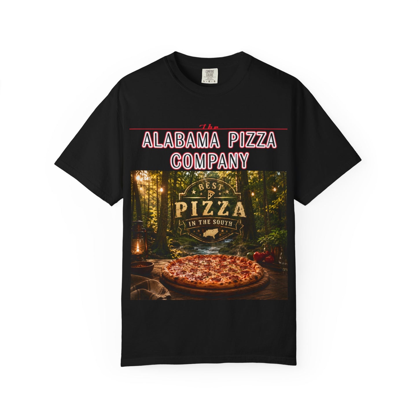 Alabama Pizza Company T-Shirt — Rustic Wood-Fired Pizza Graphic Tee