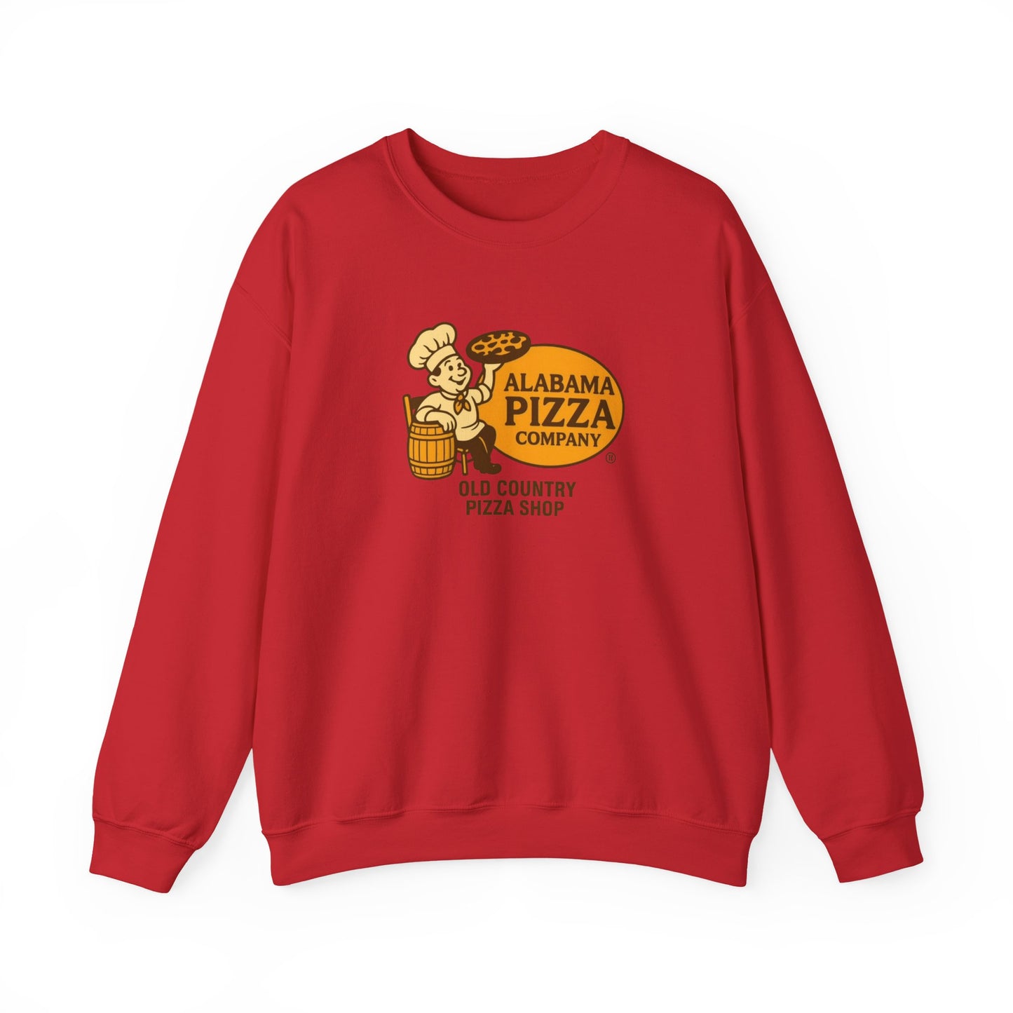 Alabama Pizza Company Crewneck Sweatshirt – Old Country Pizza Shop Vintage Logo