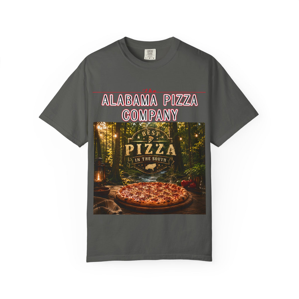 Alabama Pizza Company T-Shirt — Rustic Wood-Fired Pizza Graphic Tee