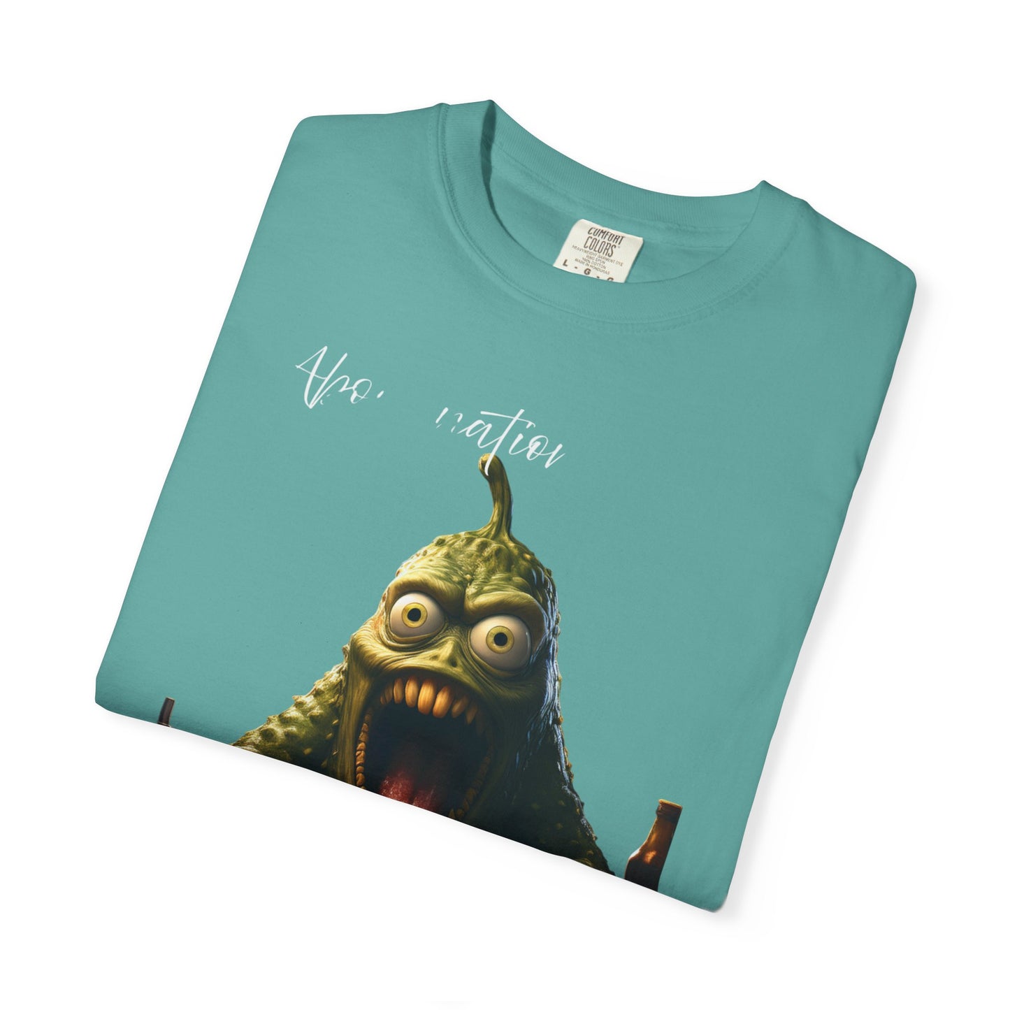 Monster Eating Pizza T-Shirt — Funny Creepy Pizza Lover Tee
