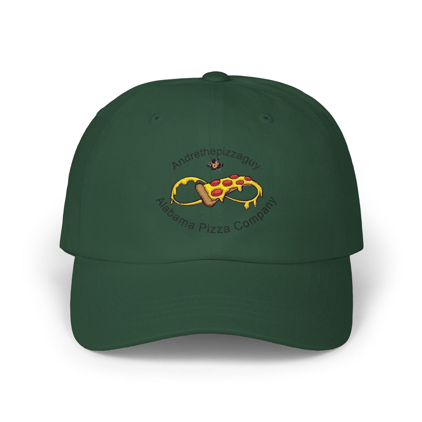 Pizza Logo Dad Cap – “Andreythepizzaguy” Alabama Pizza Company Embroidered Hat