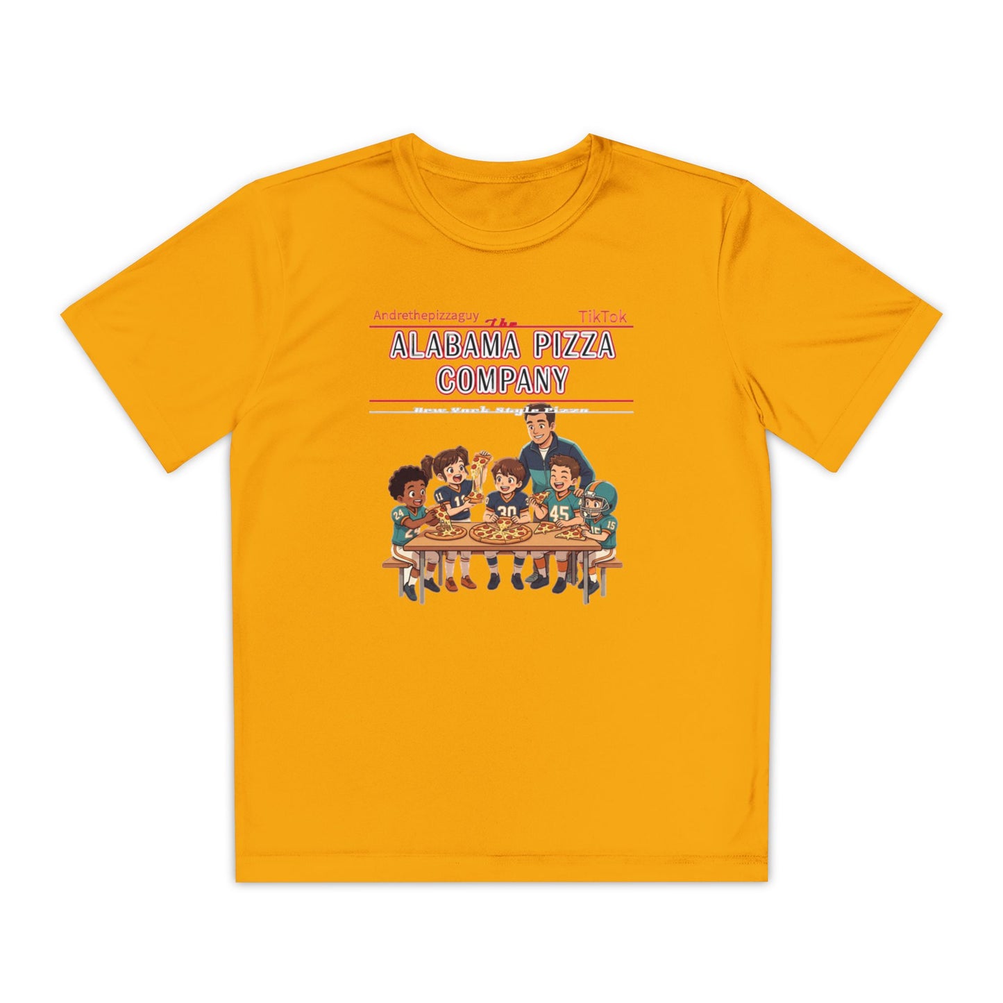 Alabama Pizza Company Kids Tee – Retro Pizza Night Graphic Youth T-Shirt