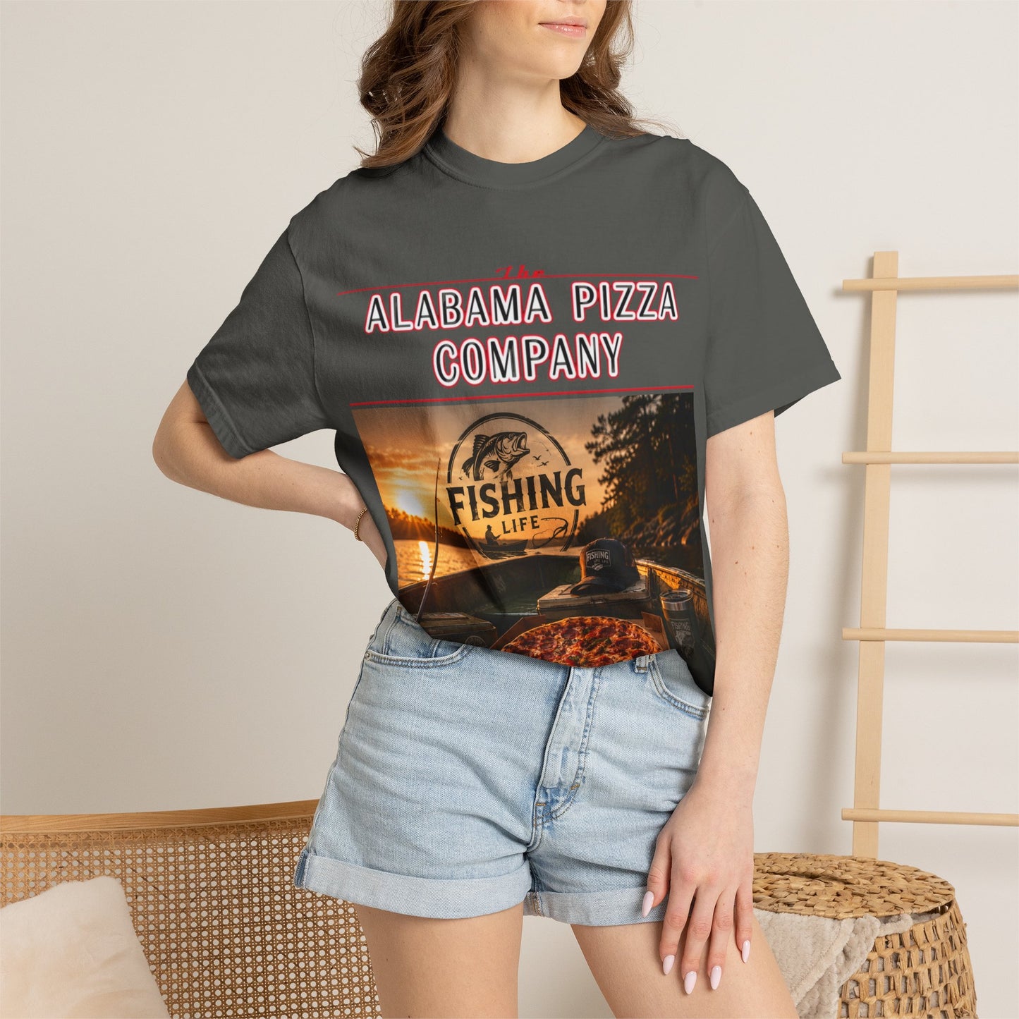 Alabama Pizza Co. Fishing Life T-Shirt