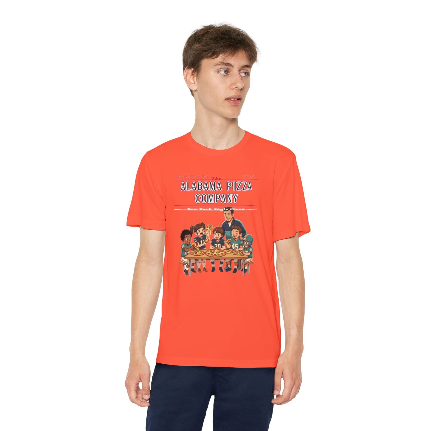 Alabama Pizza Company Kids Tee – Retro Pizza Night Graphic Youth T-Shirt