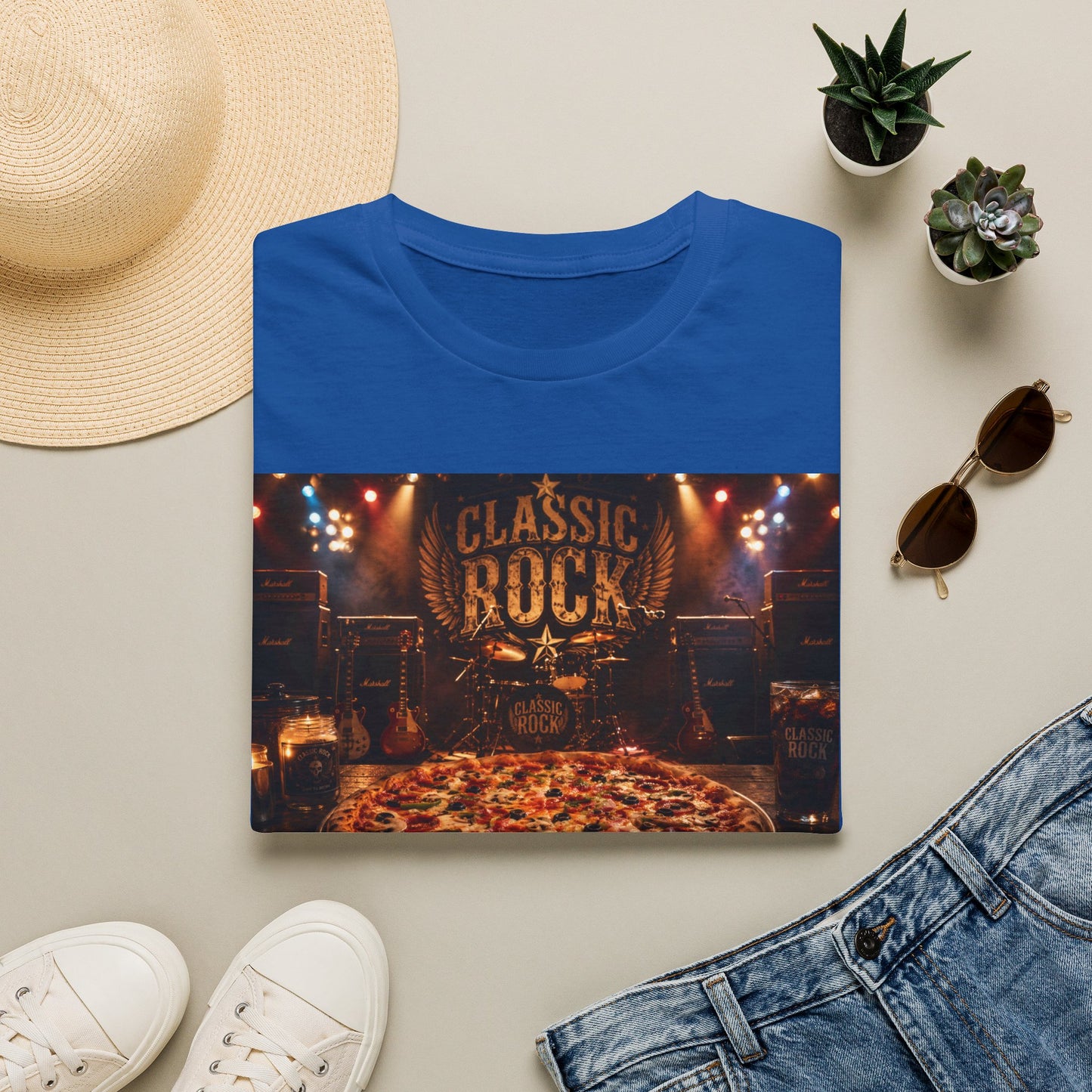 Classic Rock Pizza T-Shirt