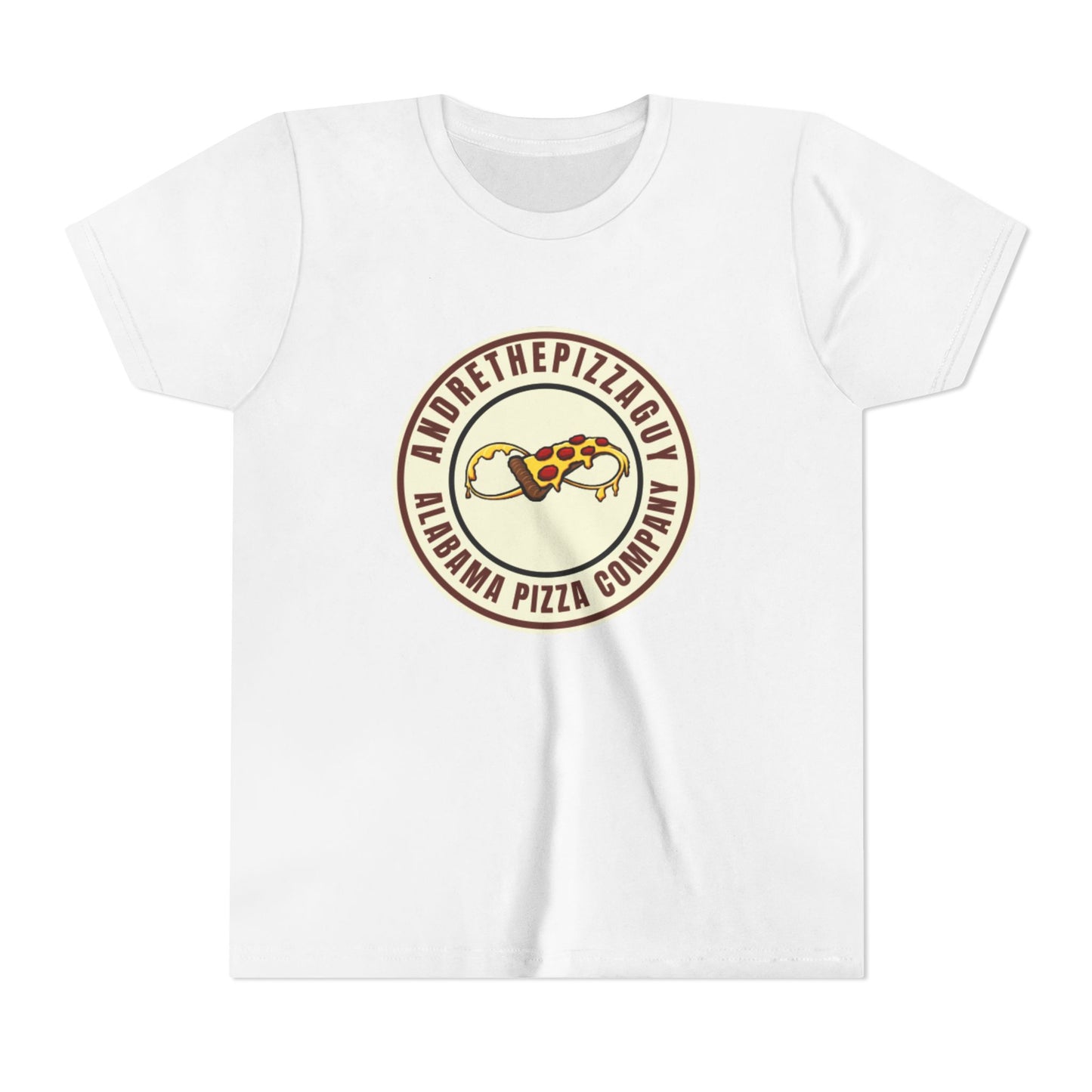 Youth T-Shirt — "AndreThePizzaGuy" Alabama Pizza Company Logo Tee