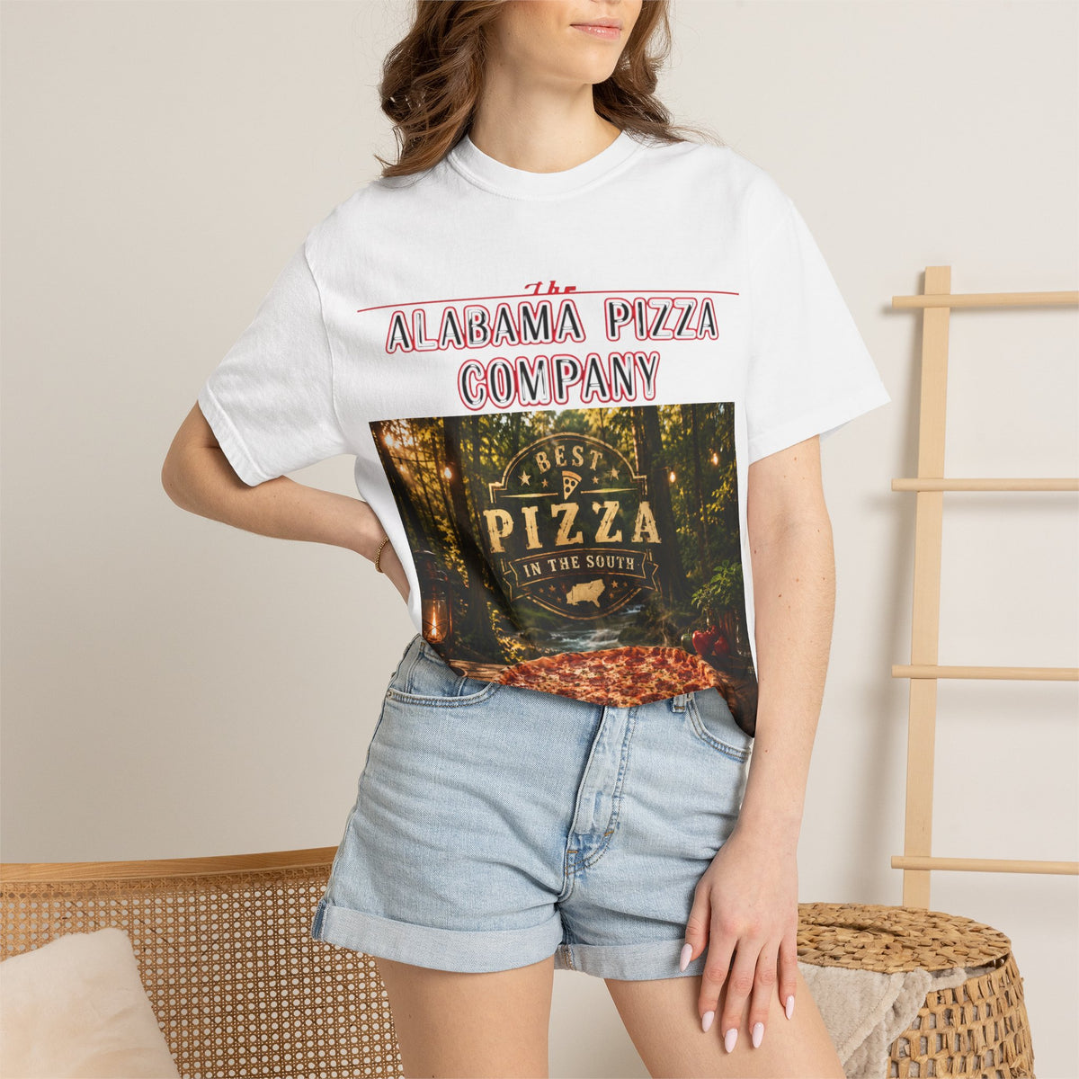 Alabama Pizza Company T-Shirt — Rustic Wood-Fired Pizza Graphic Tee
